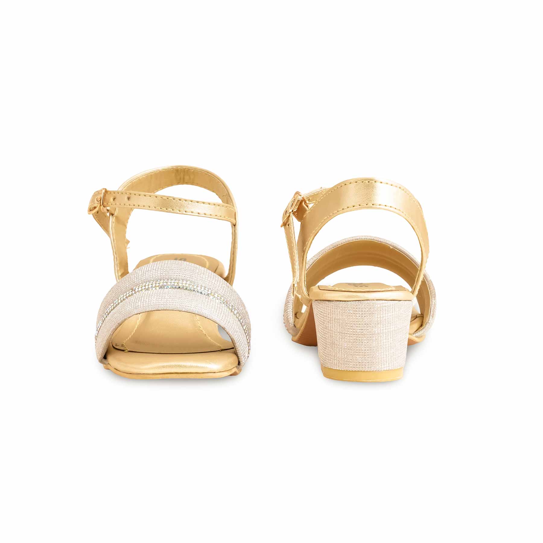 Girls Golden Fancy Sandal KD9881 - Image 4