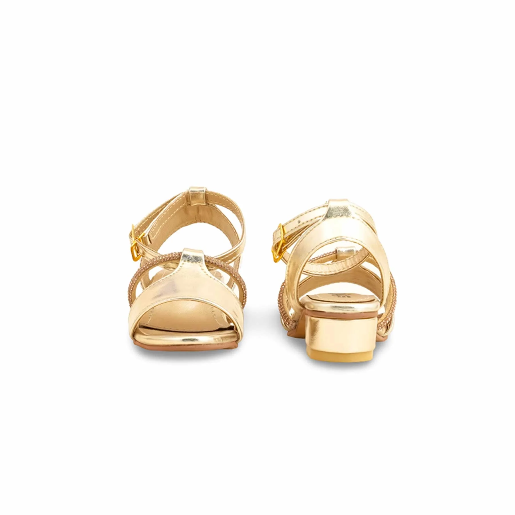 Girls Golden Fancy Sandal KD9924 - Image 4