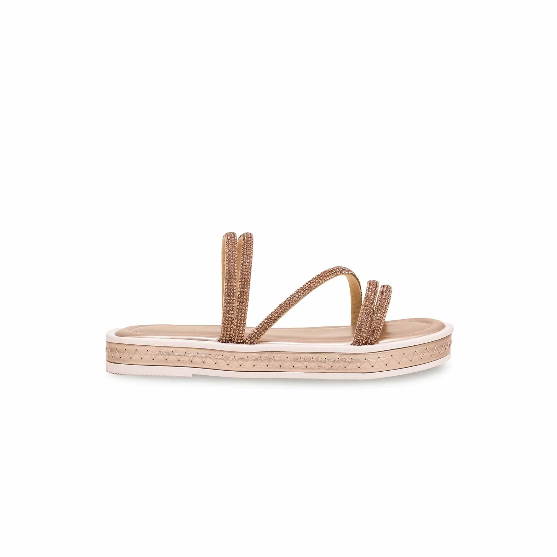 Girls Golden Fancy Slipper KD5523 - Image 2