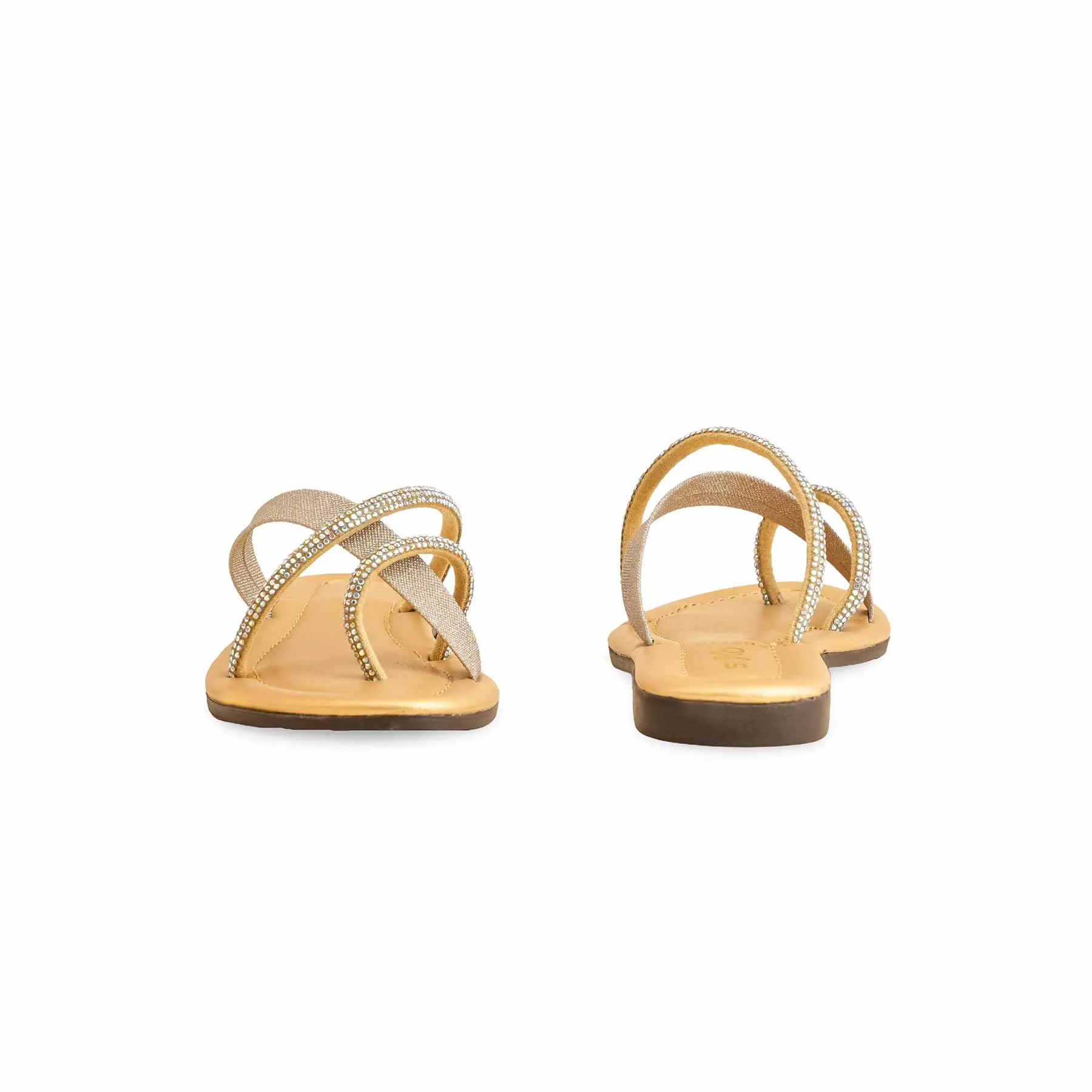 Girls Golden Fancy Slipper KD5532 - Image 4
