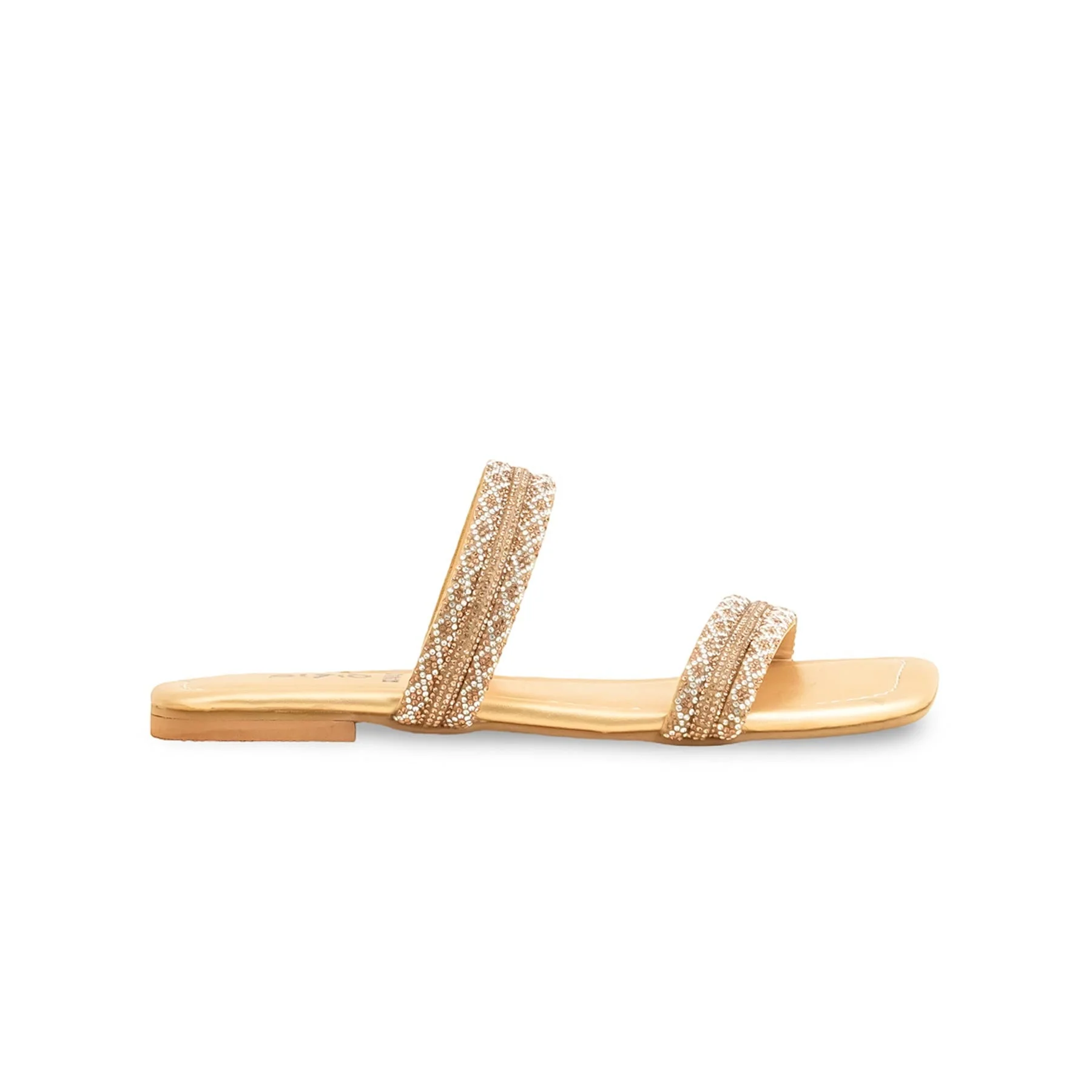 Girls Golden Fancy Slipper KD5537 - Image 2