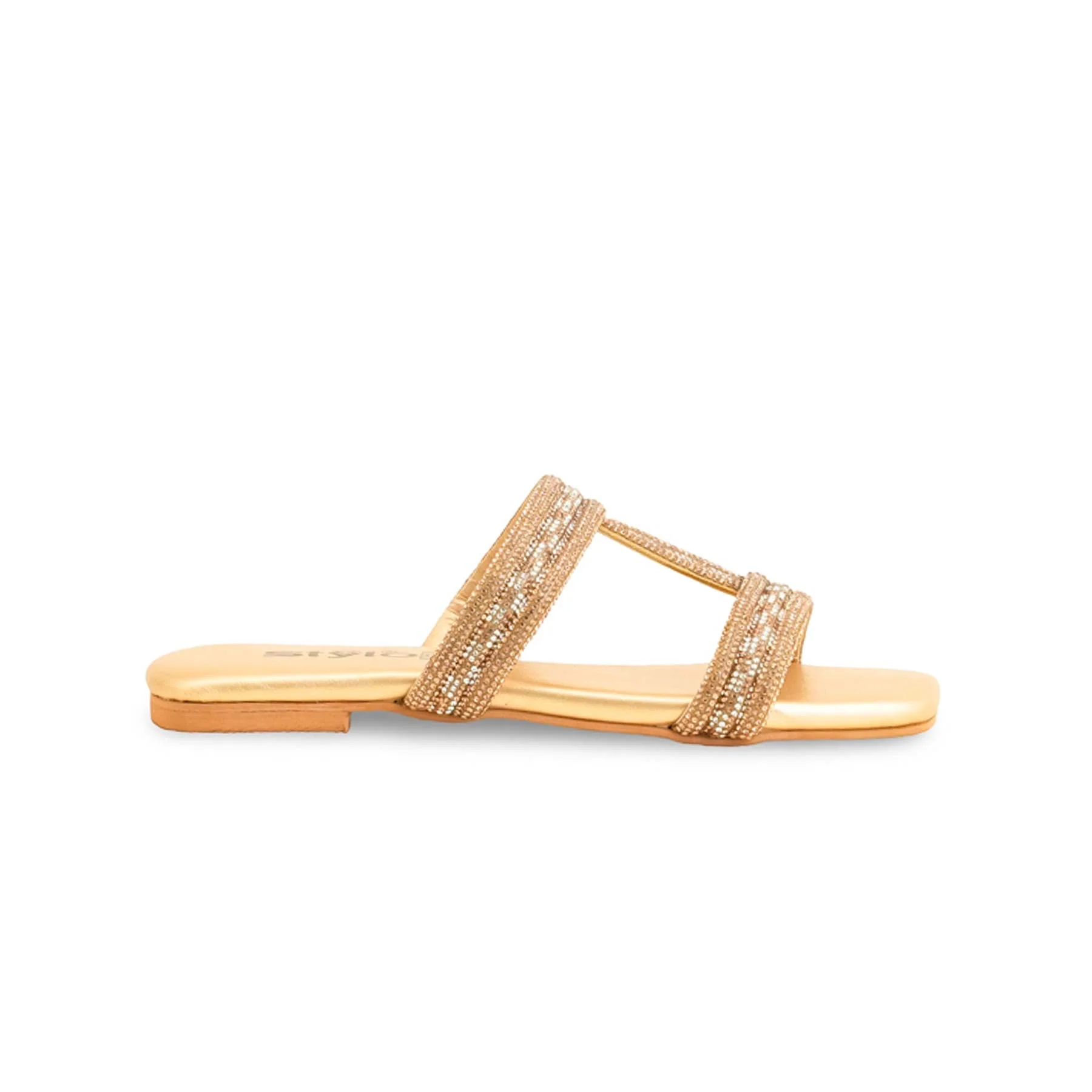 Girls Golden Fancy Slipper KD5538 - Image 2