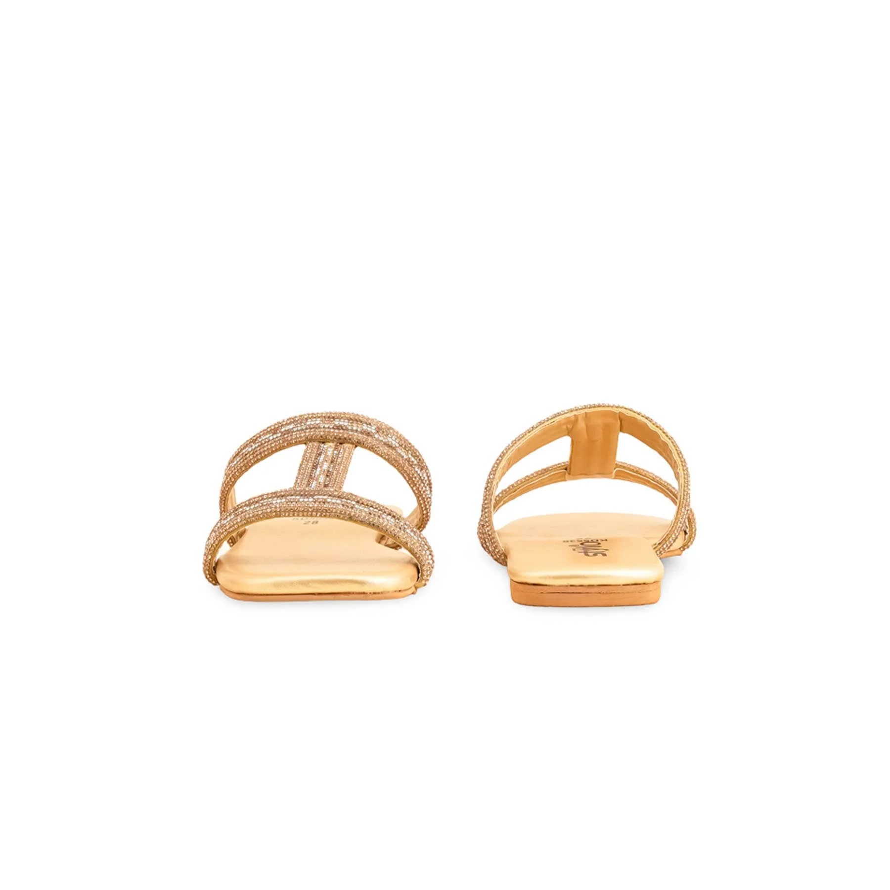 Girls Golden Fancy Slipper KD5538 - Image 4
