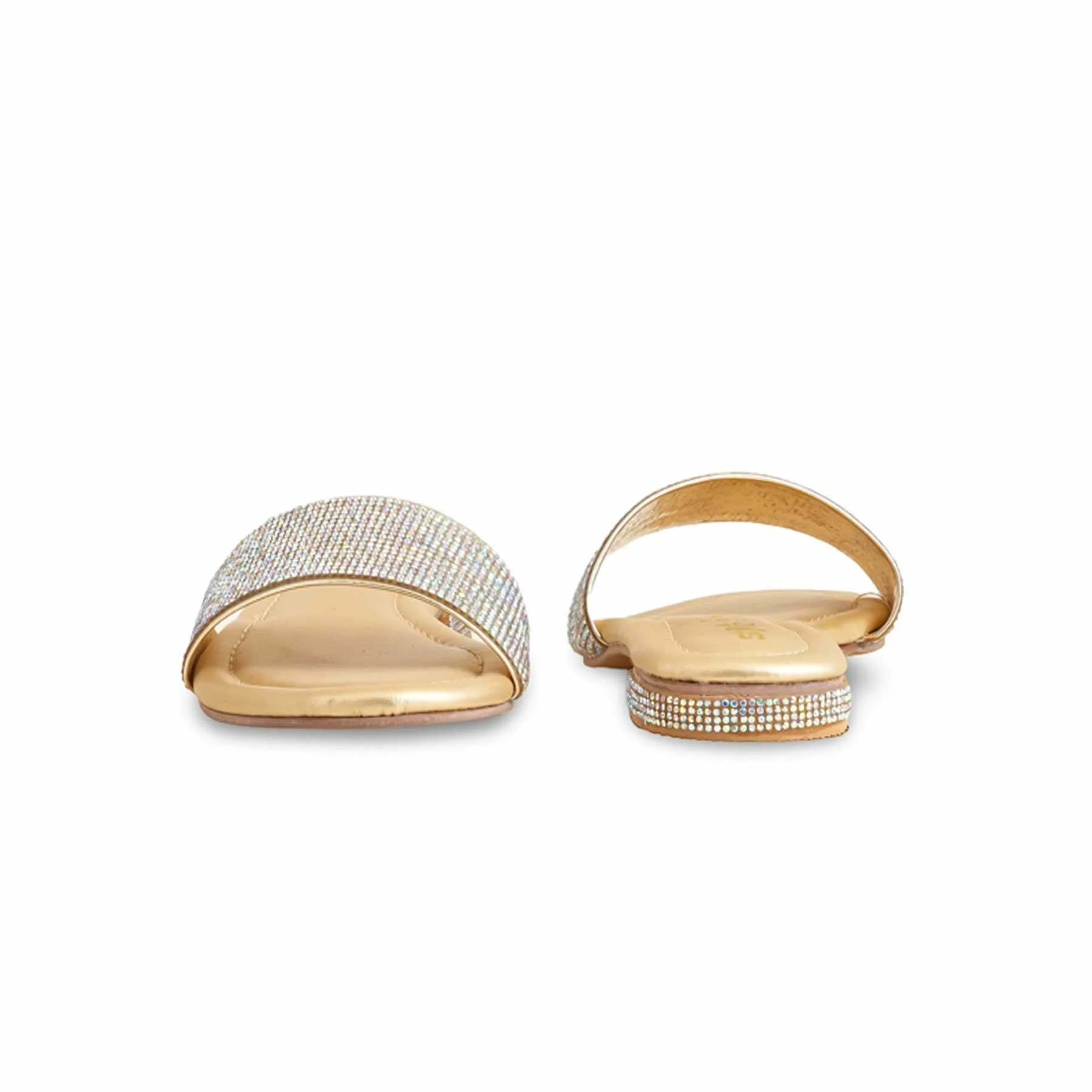 Girls Golden Fancy Slipper KD5543 - Image 4
