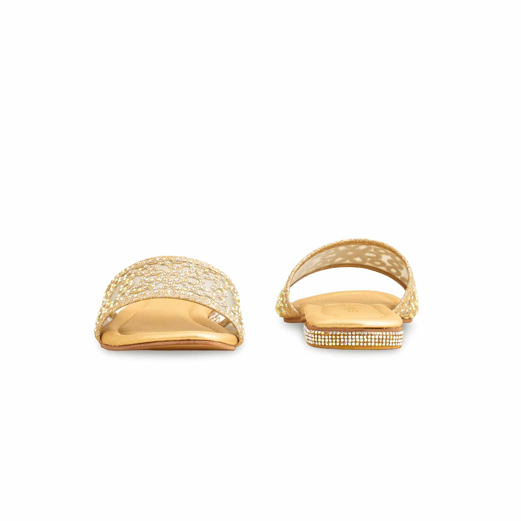Girls Golden Fancy Slipper KD5544 - Image 4
