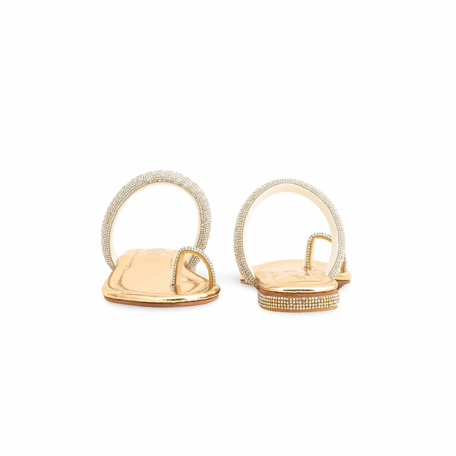 Girls Golden Fancy Slipper KD5546 - Image 4