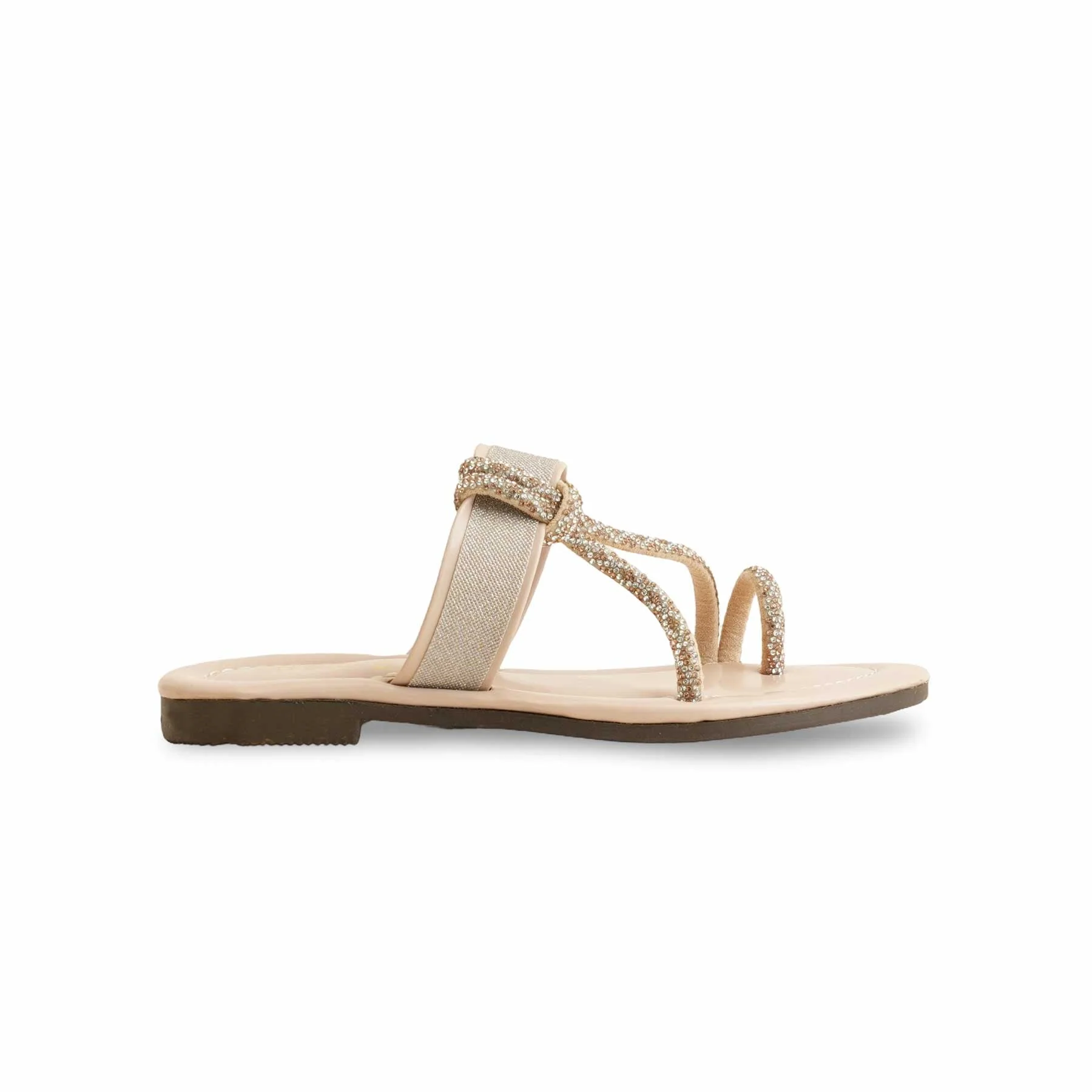 Girls Golden Fancy Slipper KD5549 - Image 2