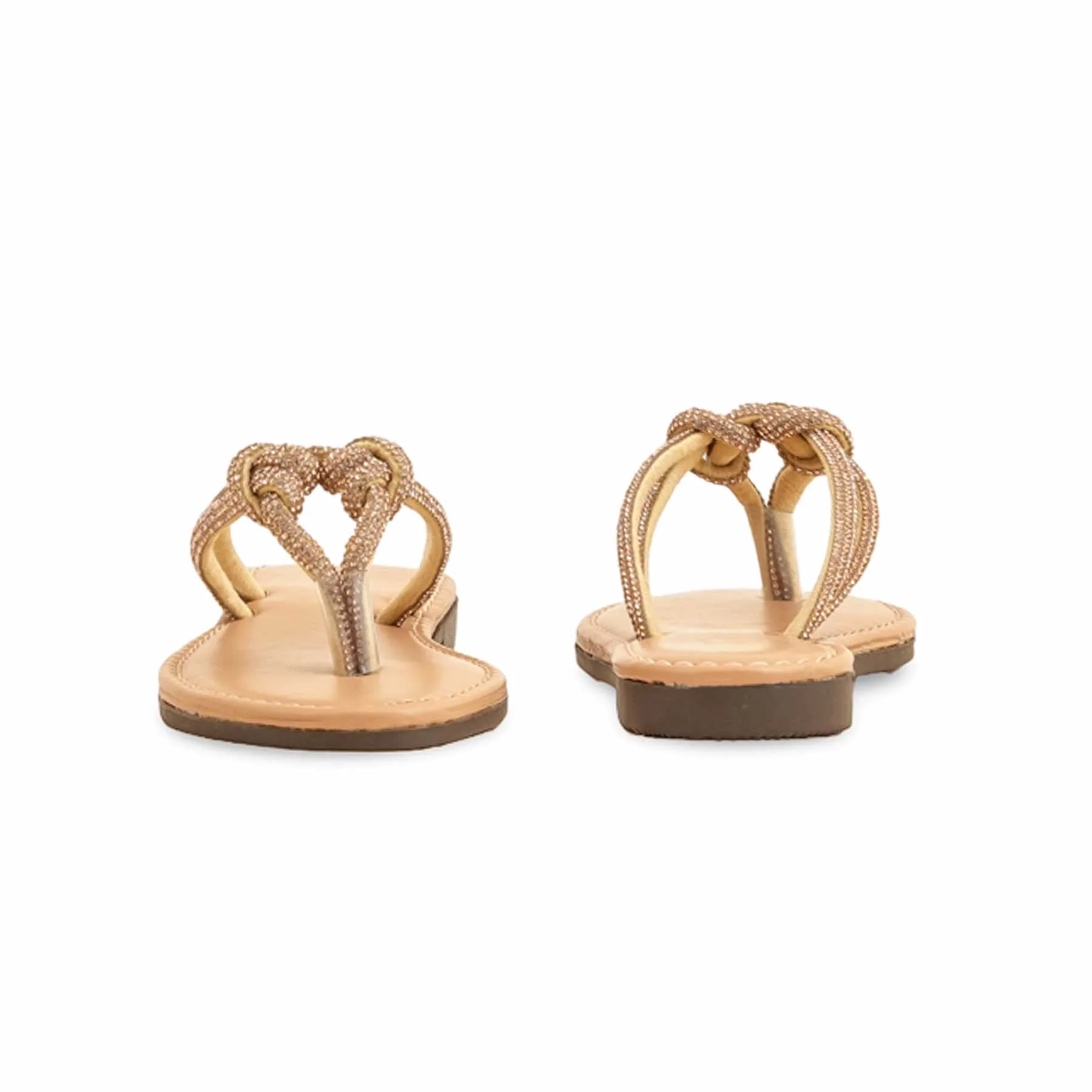 Girls Golden Fancy Slipper KD5573 - Image 4