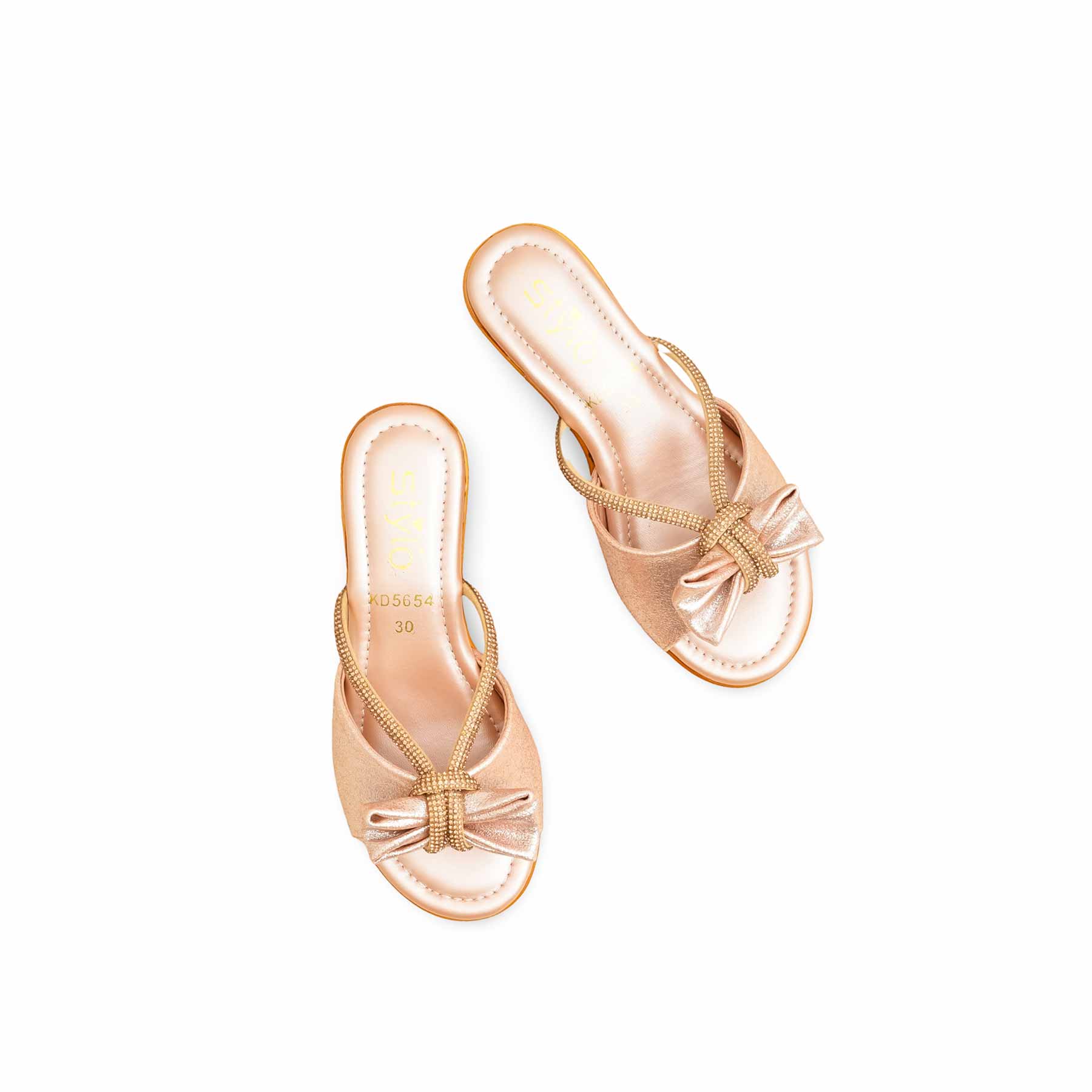 Girls Golden Fancy Slipper KD5654 - Image 5