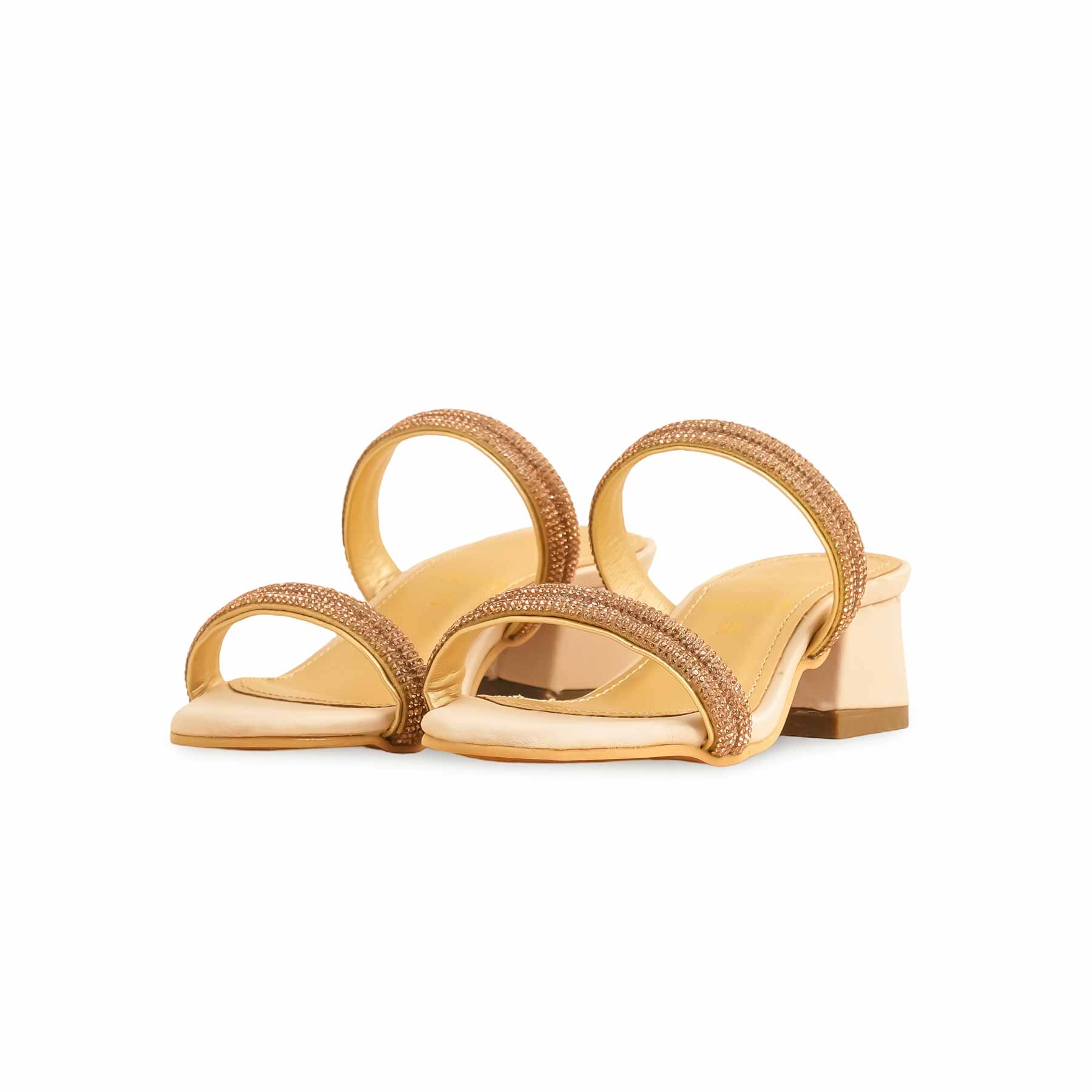 Girls Golden Fancy Slipper KD5667 - Image 3