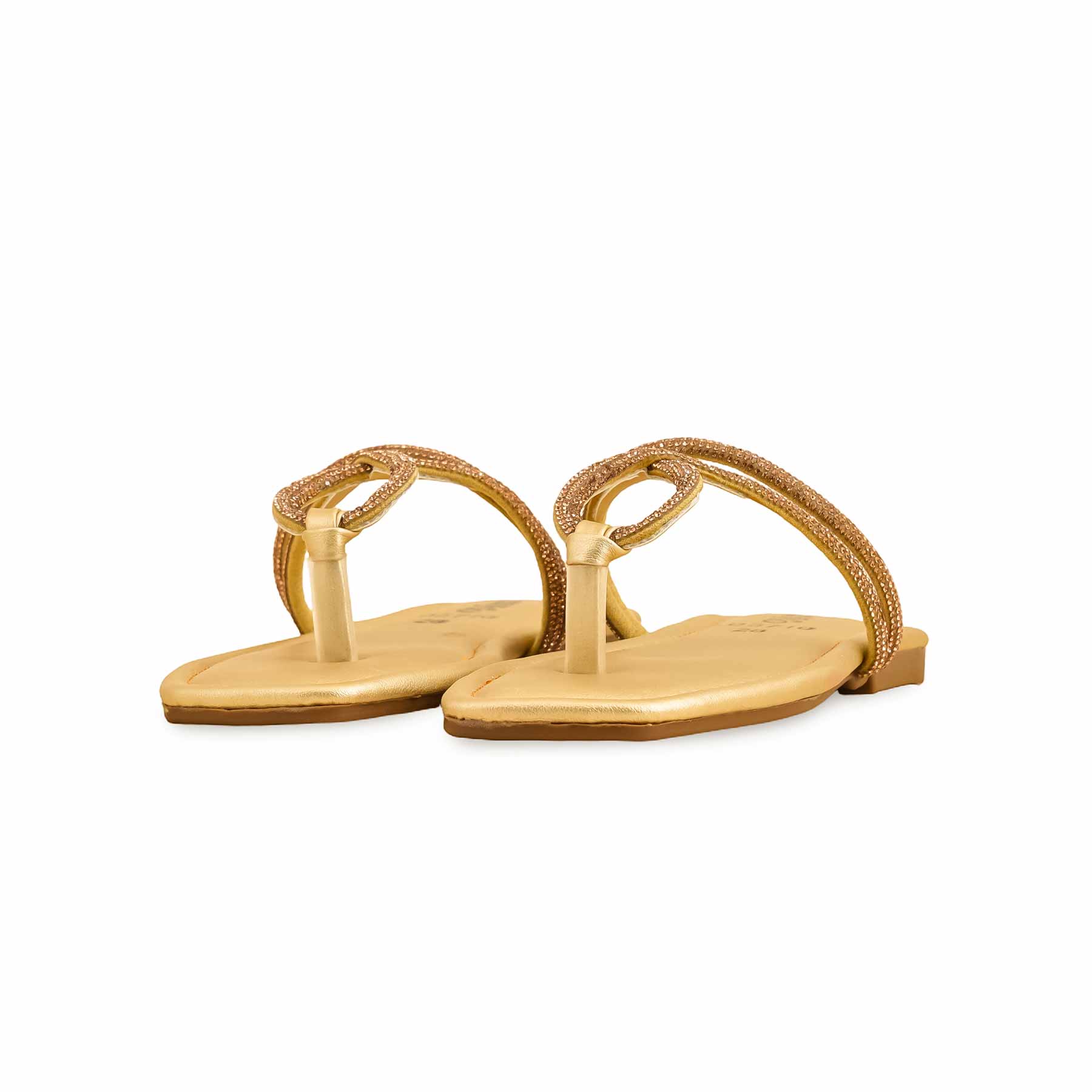 Girls Golden Fancy Slipper KD5710 - Image 3