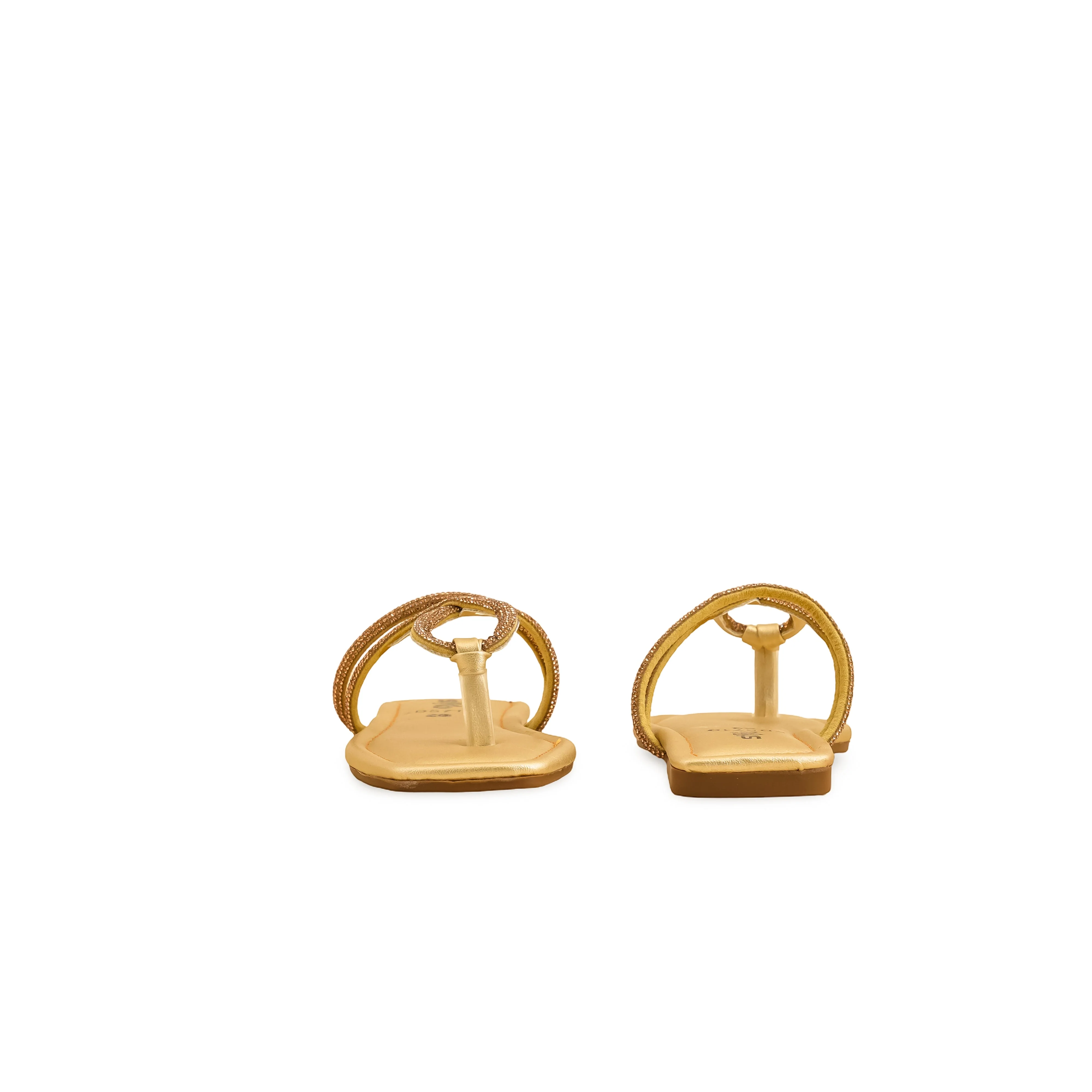 Girls Golden Fancy Slipper KD5710 - Image 4