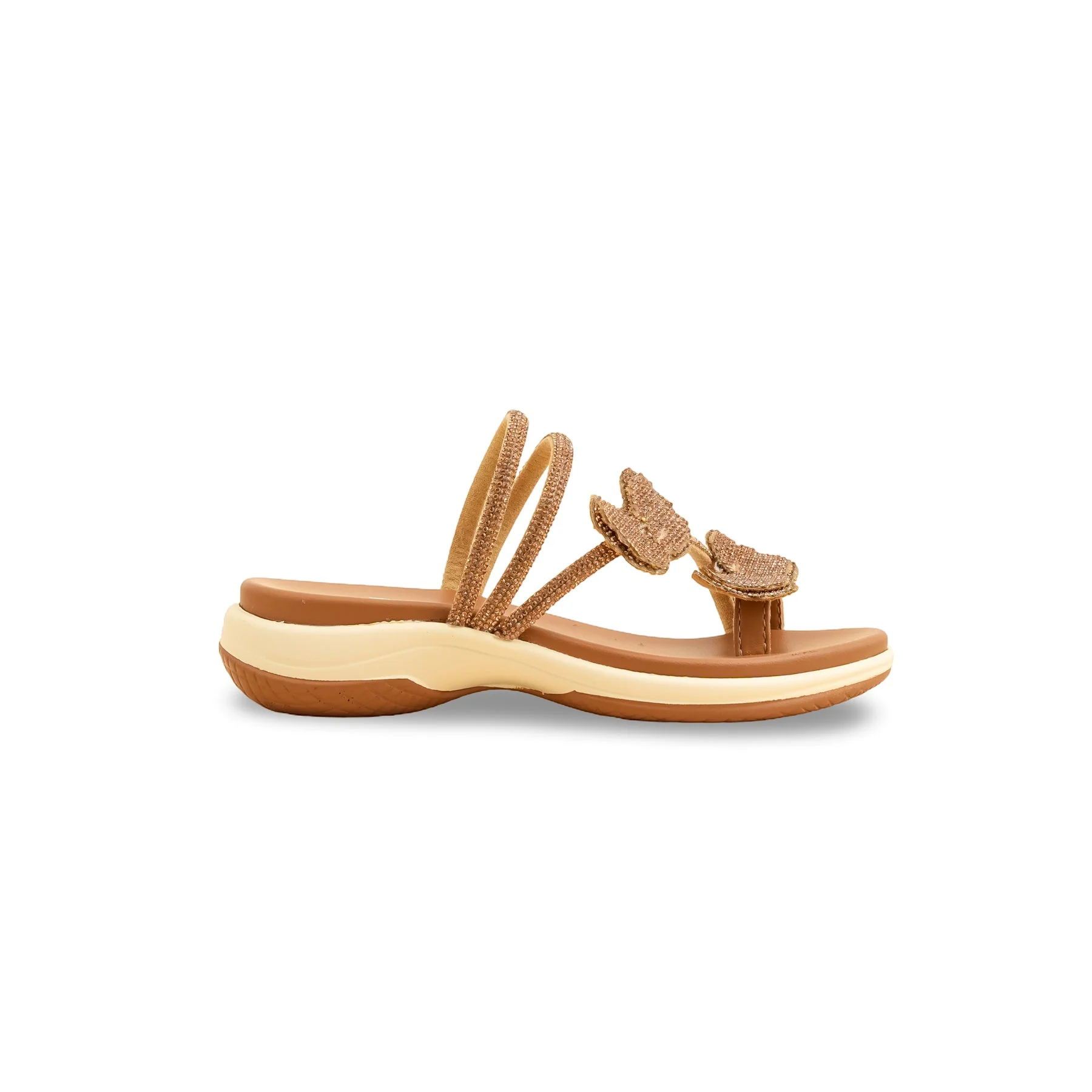 Girls Golden Fancy Slipper KD5717 - Image 2