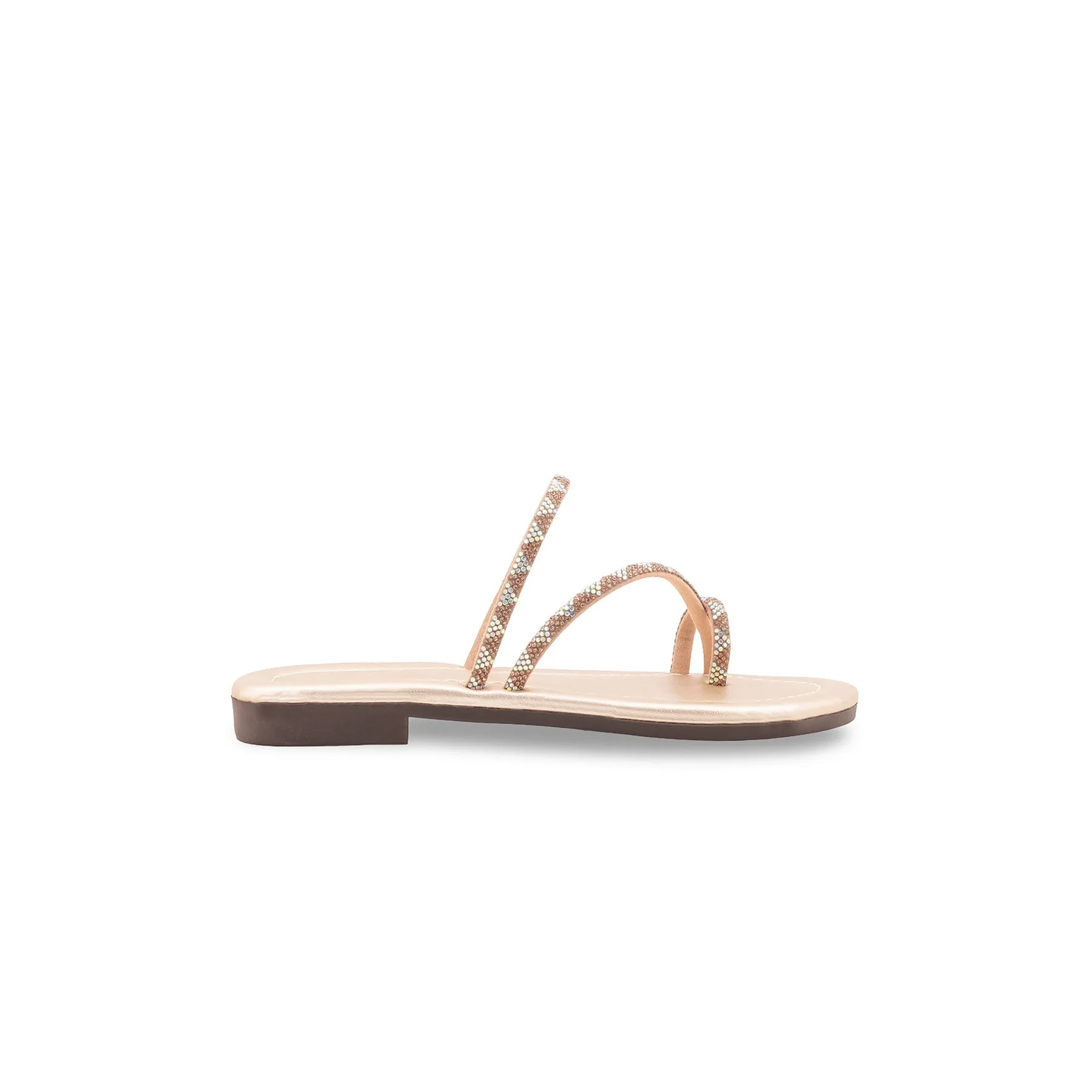 Girls Golden Fancy Slipper KD5916 - Image 2