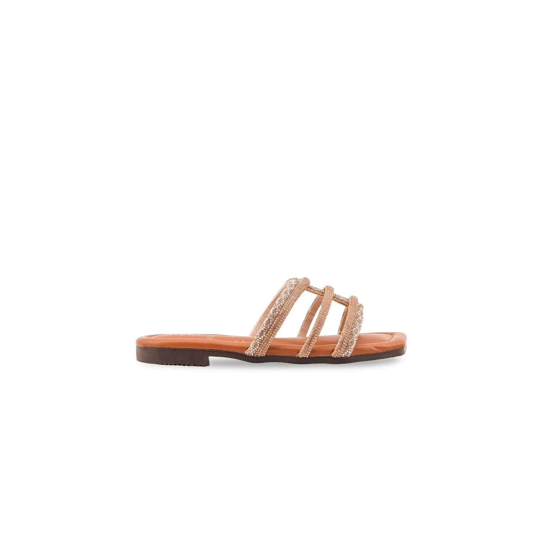 Girls Golden Fancy Slipper KD5956 - Image 2
