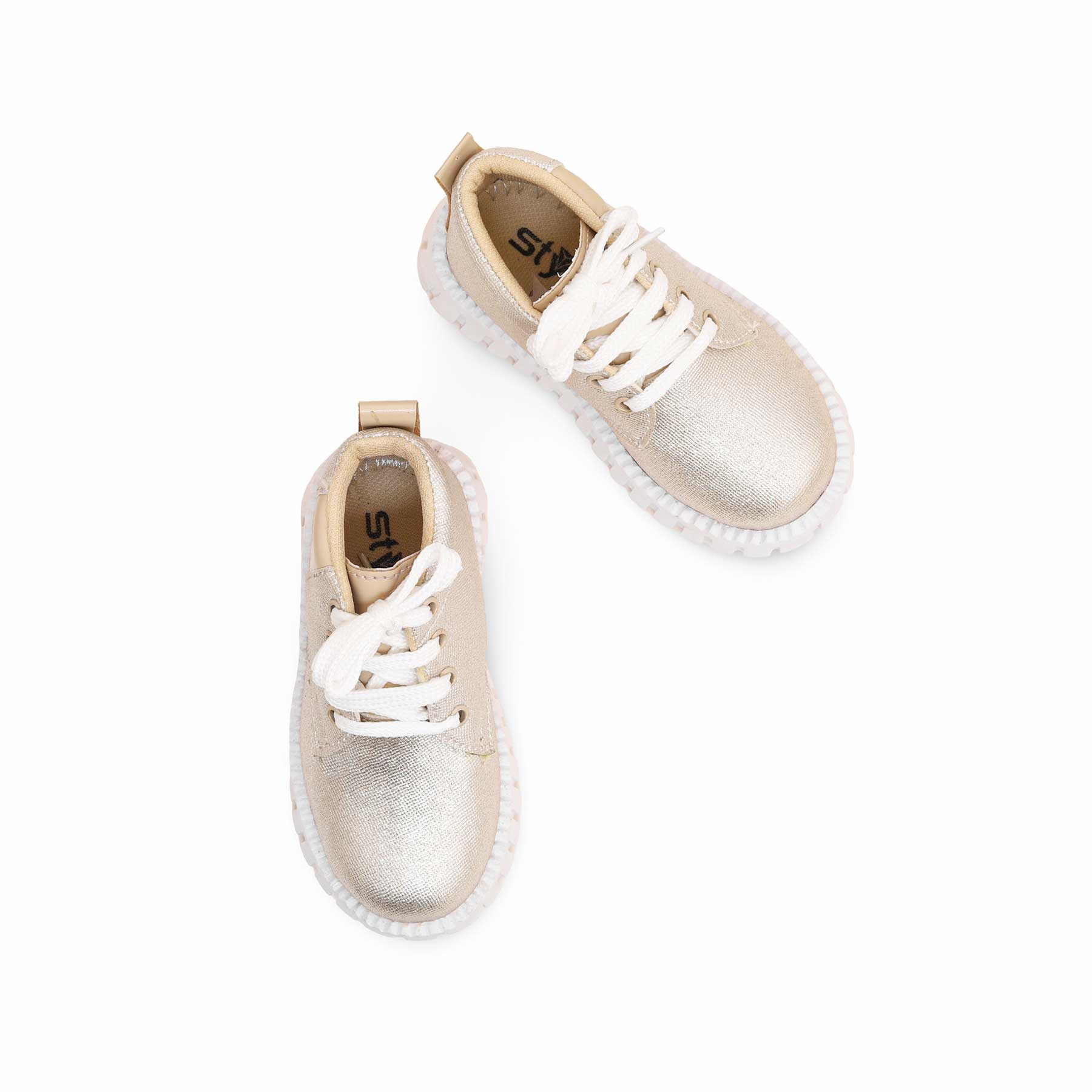 Girls Golden Formal Long Shoes KD8078 - Image 4