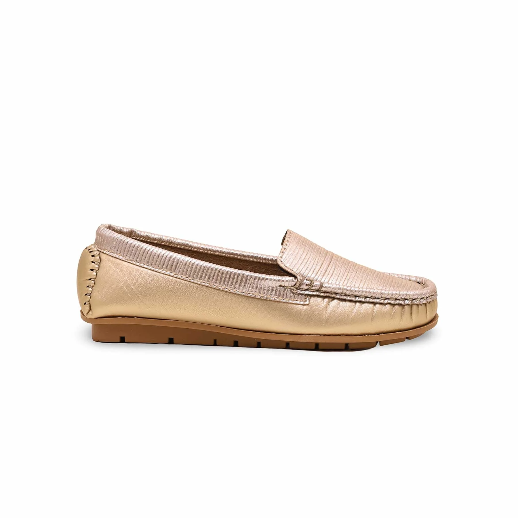 Girls Golden Formal Moccasin KD2351 - Image 2