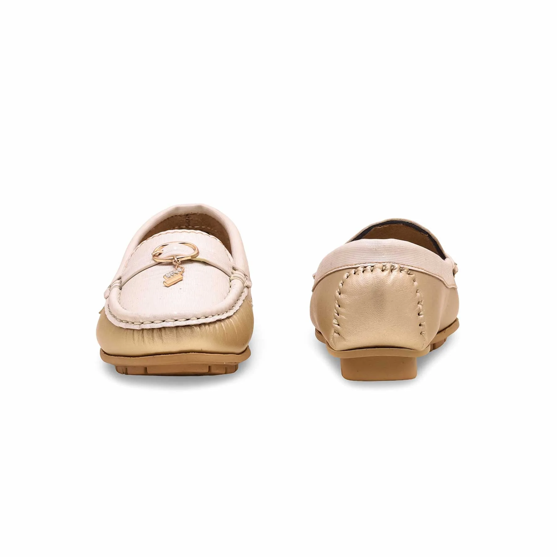 Girls Golden Formal Moccasin KD2352 - Image 3