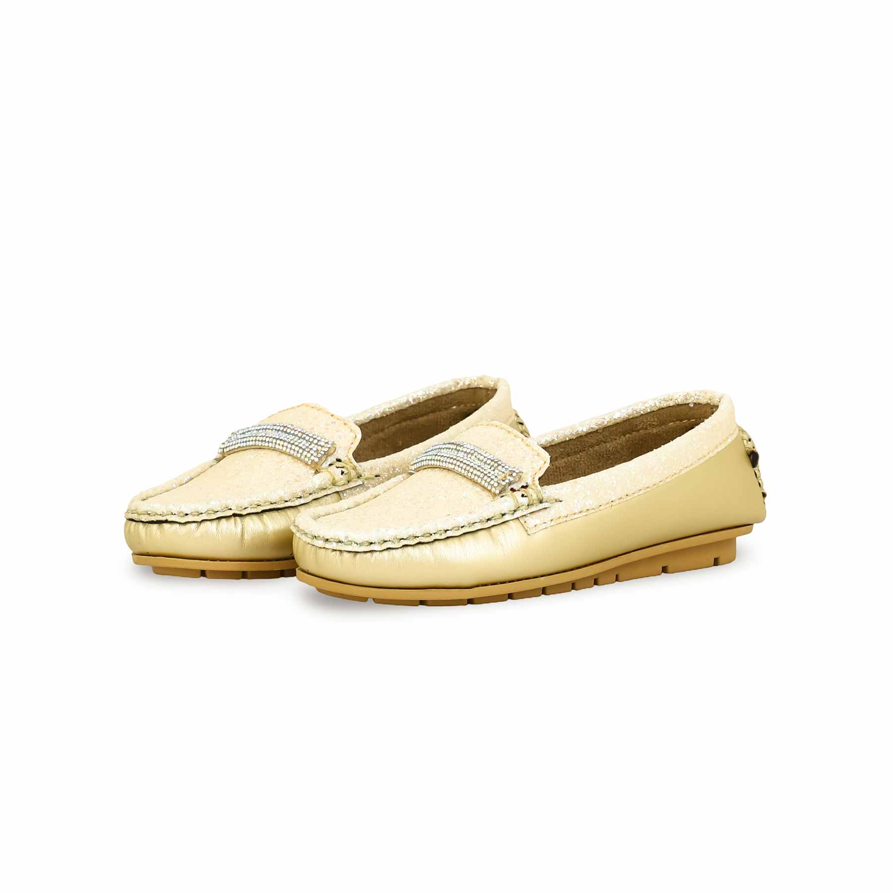 Girls Golden Formal Moccasin KD2354 - Image 3