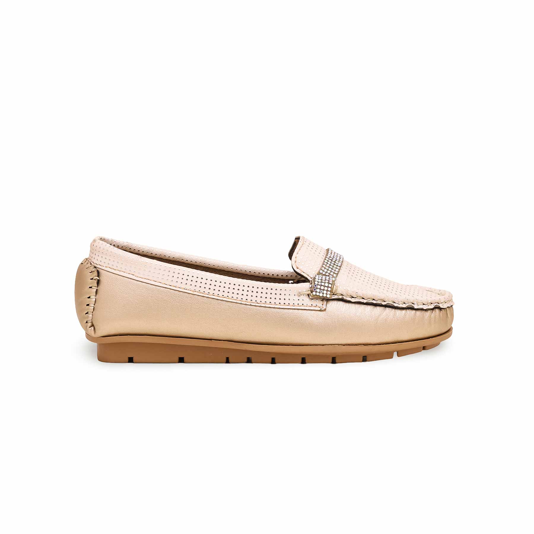 Girls Golden Formal Moccasin KD2355 - Image 2