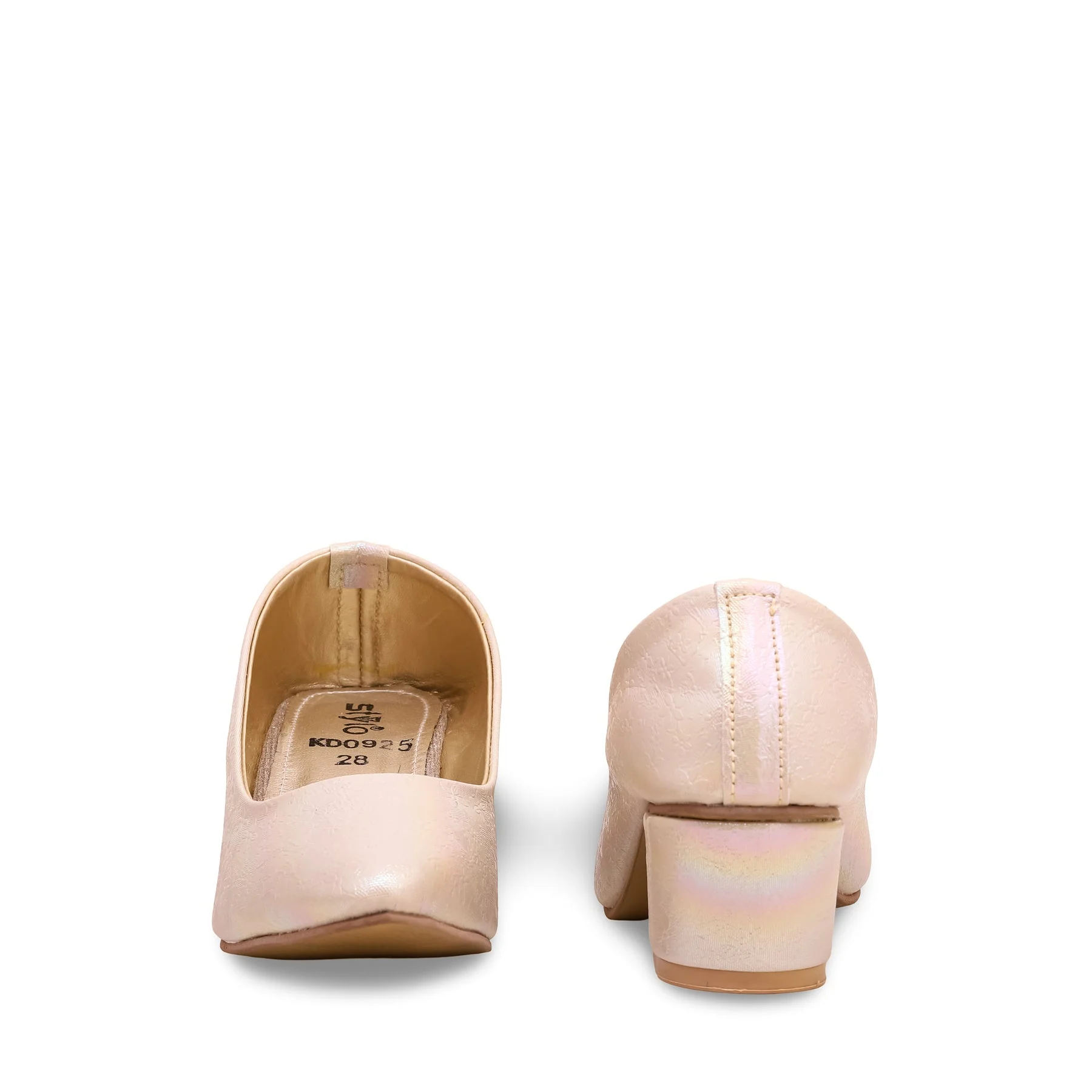 Girls Golden Formal Pumps KD0925 - Image 3