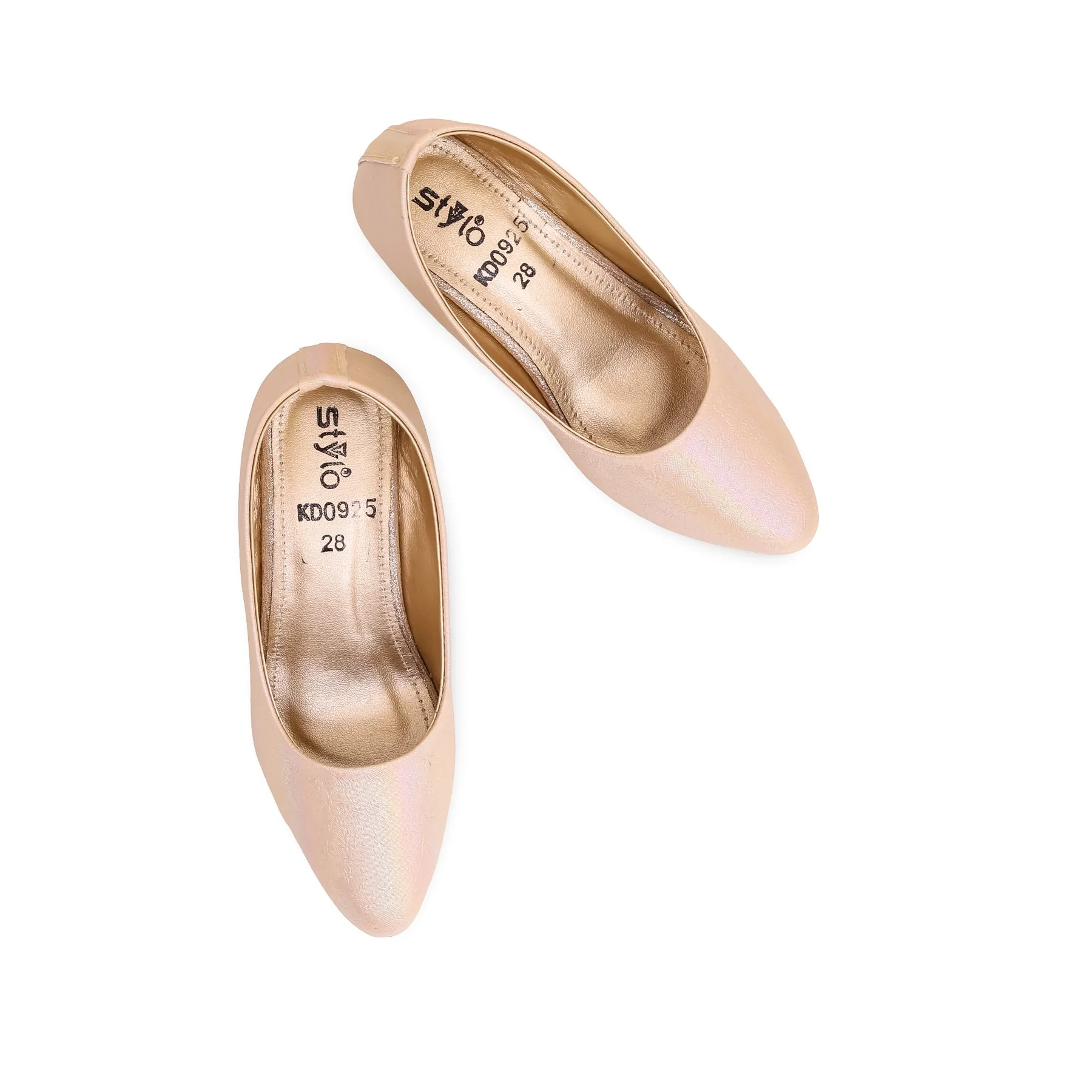 Girls Golden Formal Pumps KD0925 - Image 4