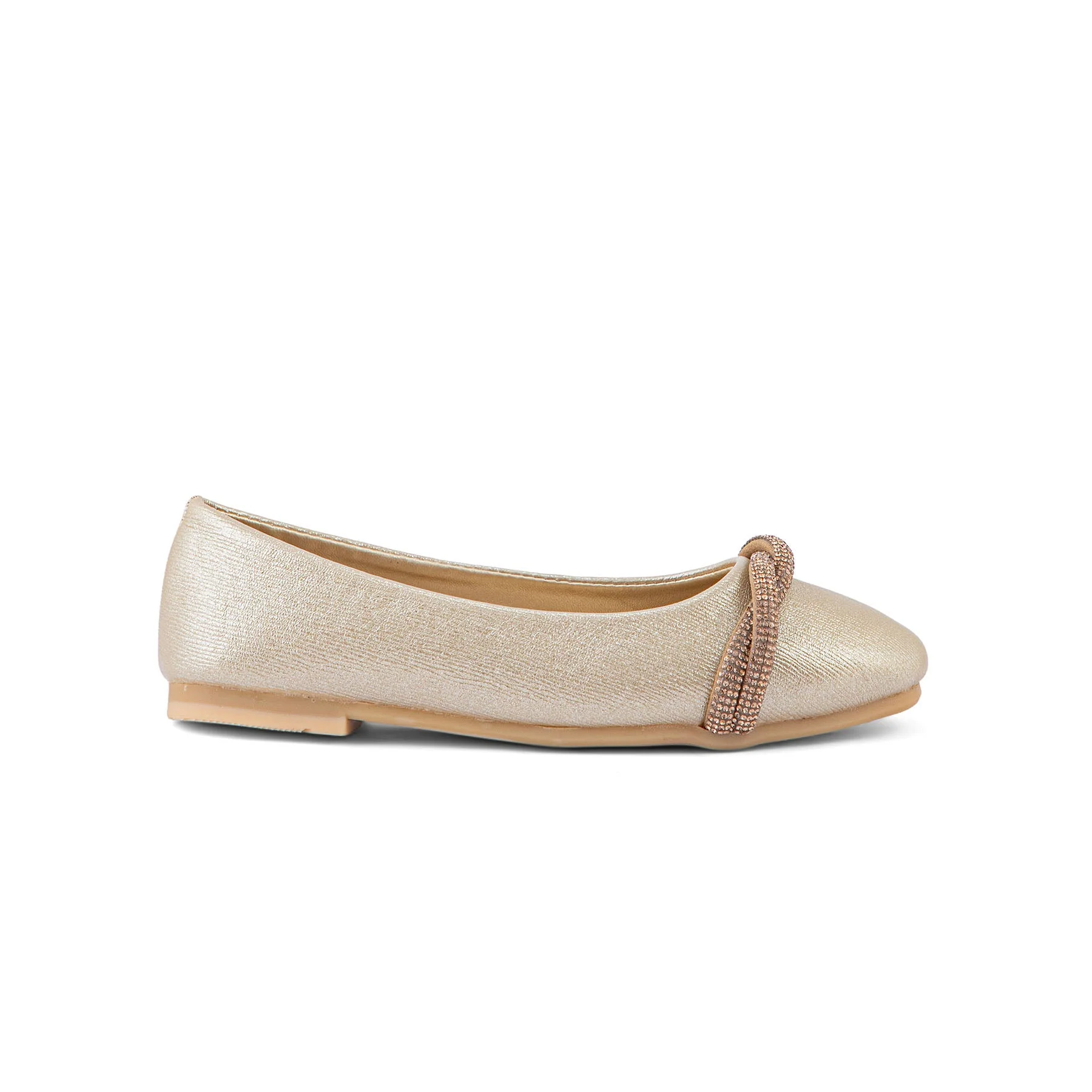 Girls Golden Formal Pumps KD2263 - Image 2