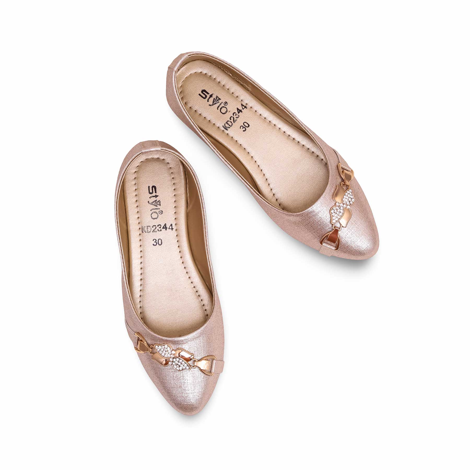 Girls Golden Formal Pumps KD2344 - Image 5