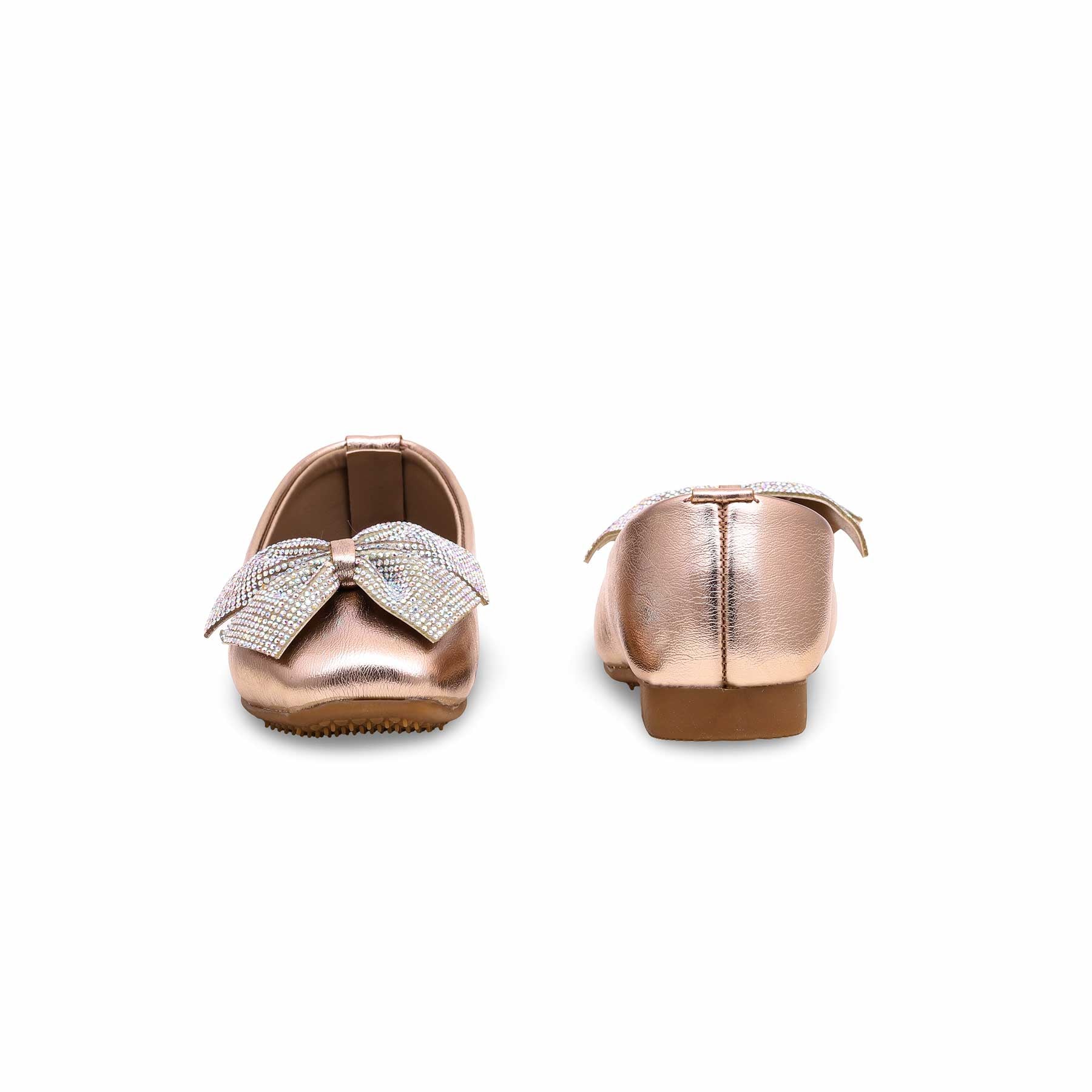 Girls Golden Formal Pumps KD2345 - Image 3