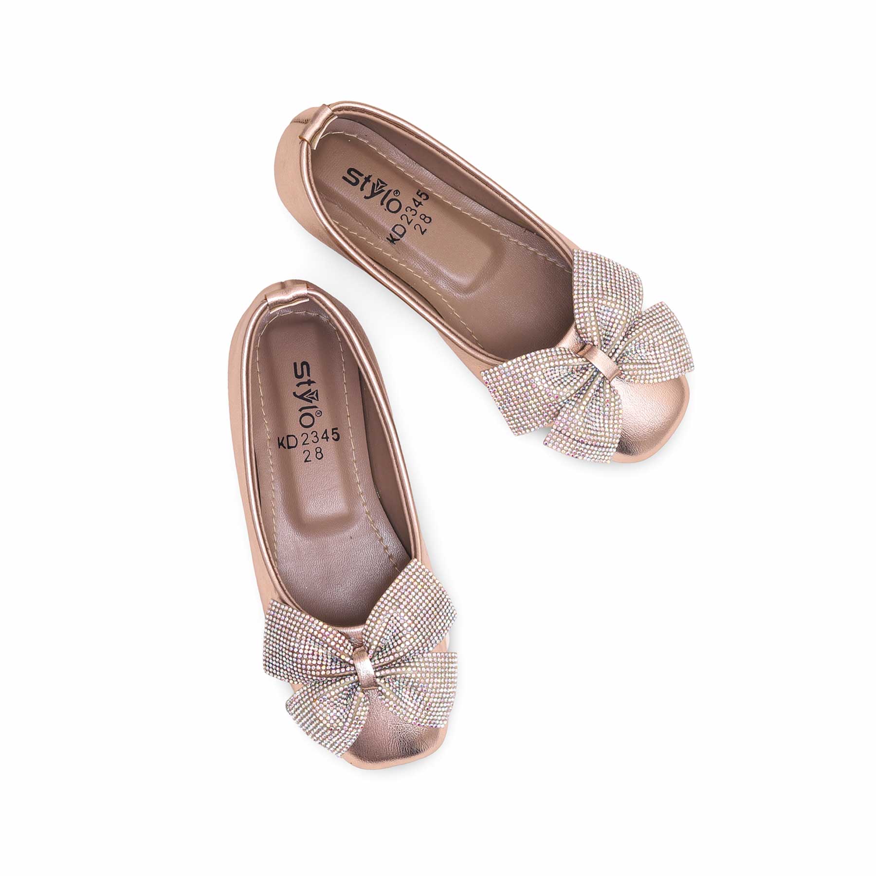 Girls Golden Formal Pumps KD2345 - Image 4