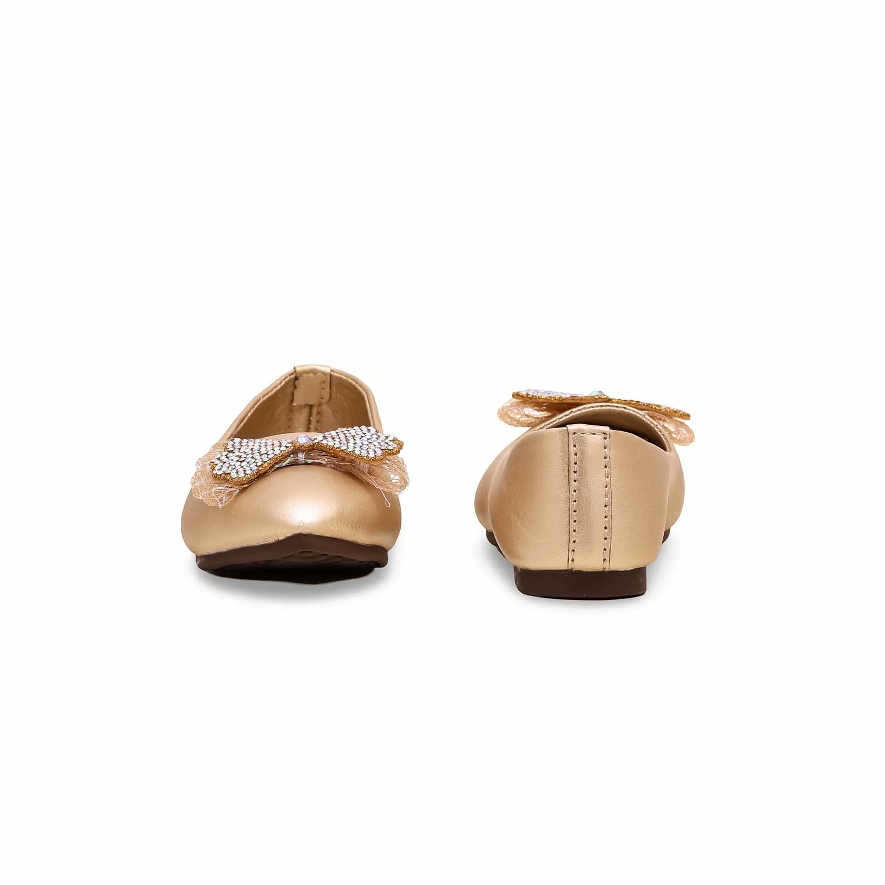 Girls Golden Formal Pumps KD2348 - Image 3