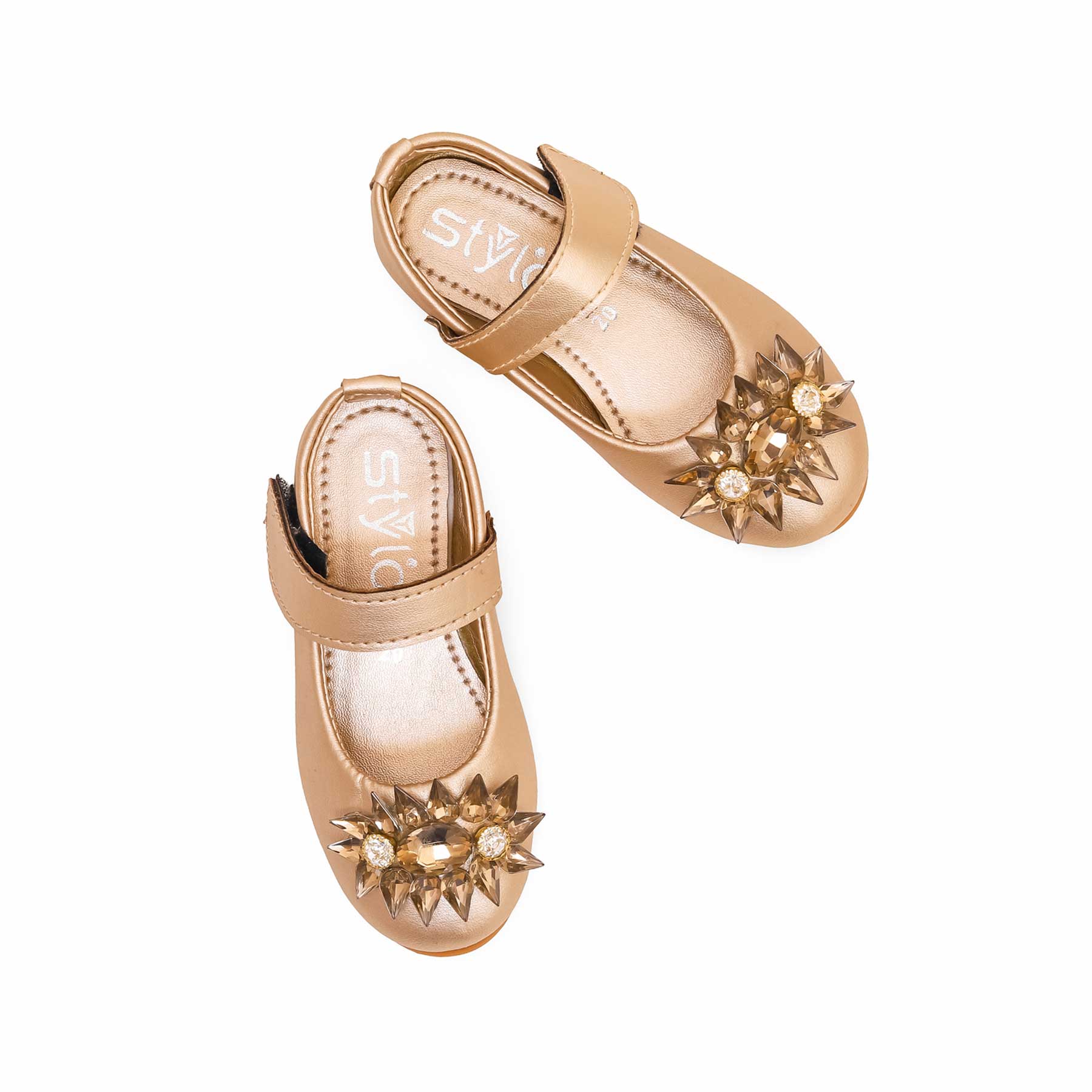 Girls Golden Formal Pumps KD2349 - Image 5