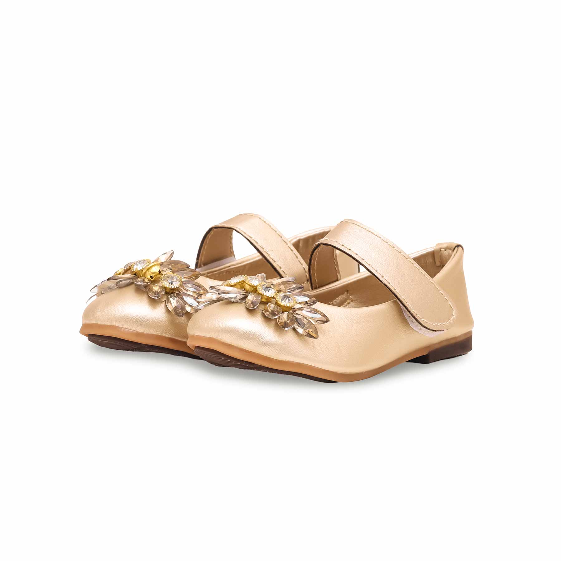 Girls Golden Formal Pumps KD2350 - Image 3