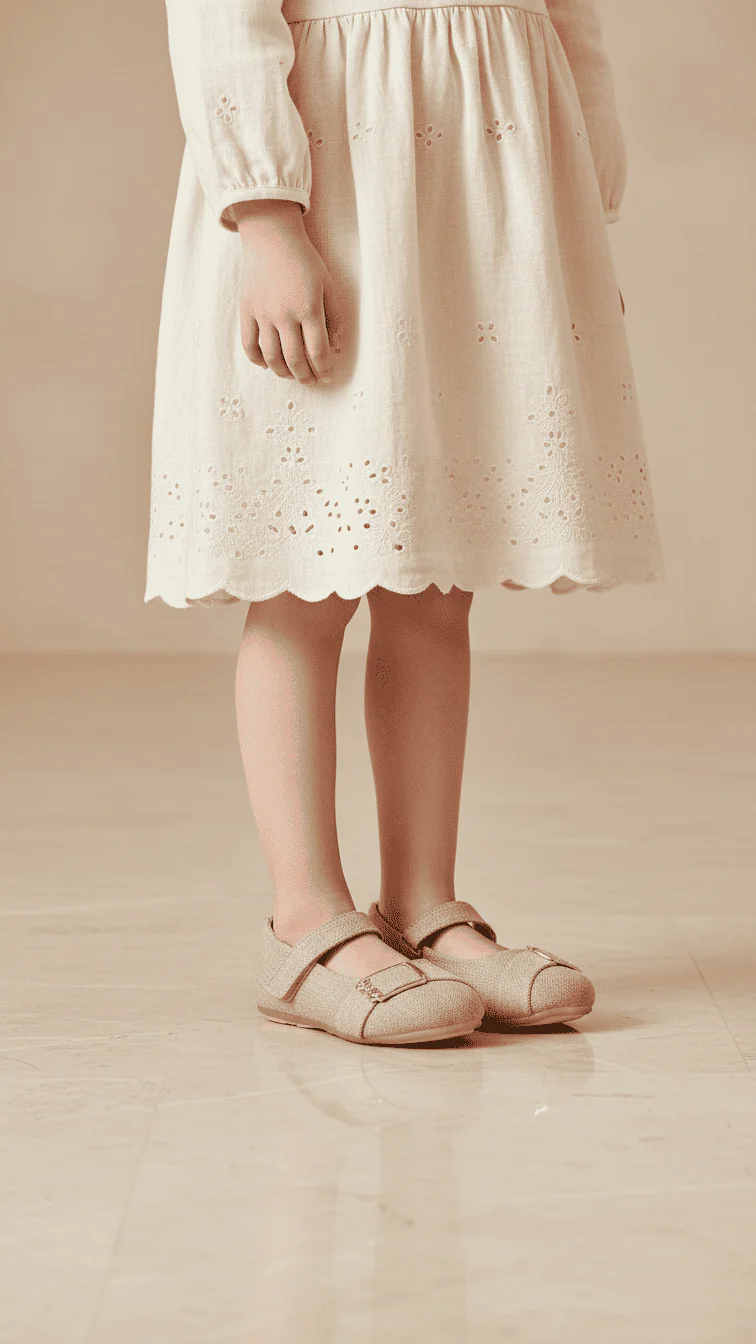 Girls Golden Formal Pumps KD2529