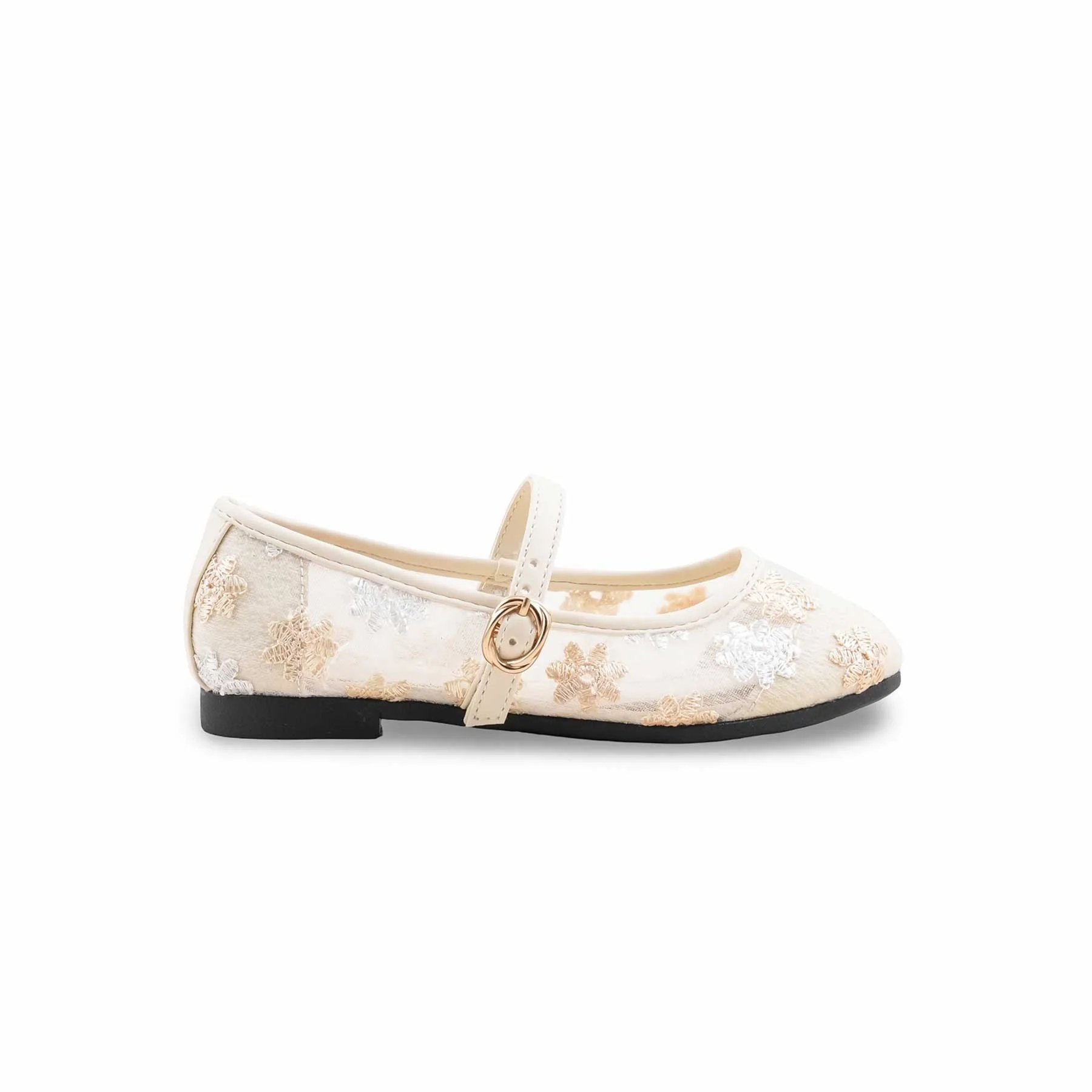 Girls Golden Formal Pumps KD2618 - Image 2