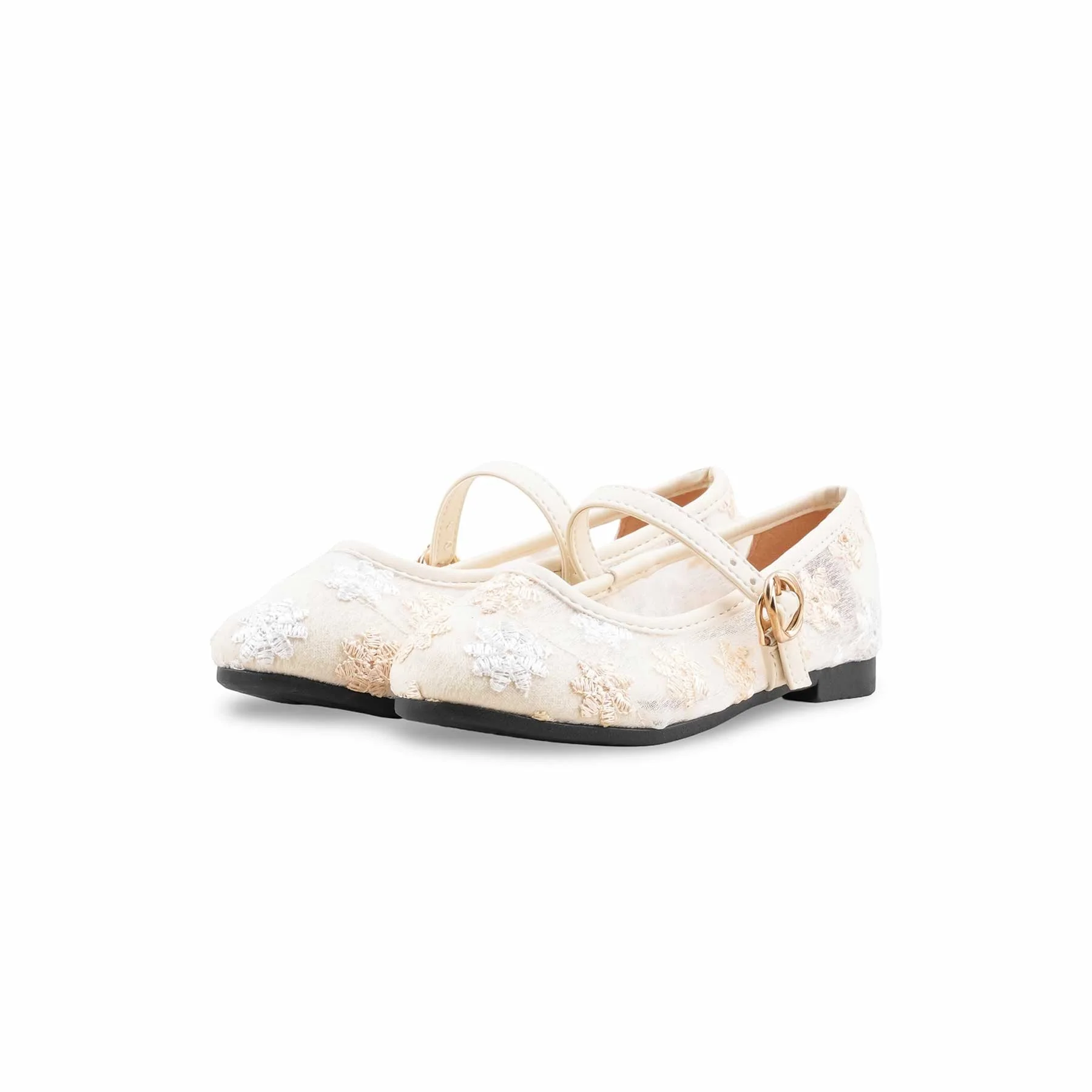 Girls Golden Formal Pumps KD2618 - Image 3