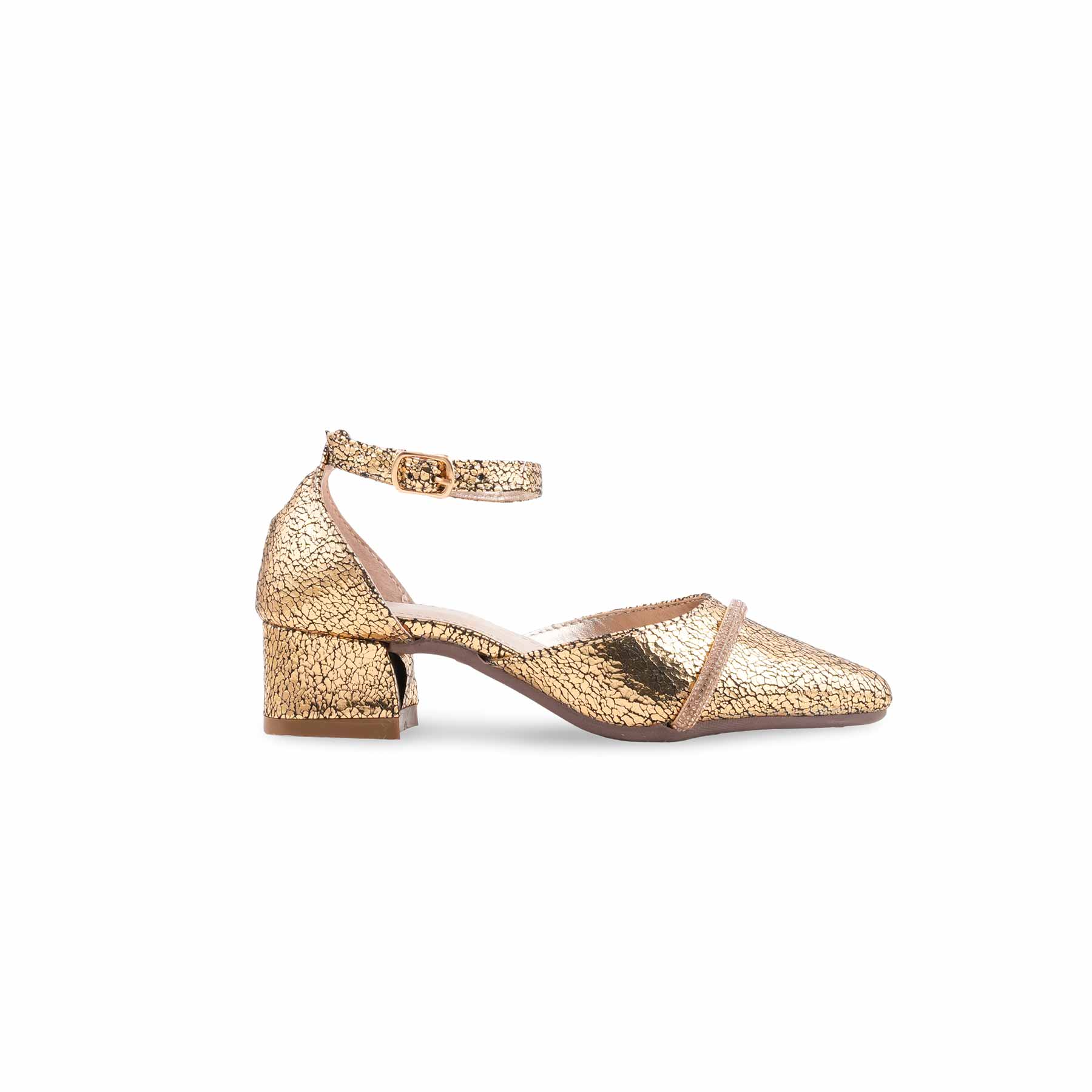 Girls Golden Formal Pumps KD2645 - Image 2