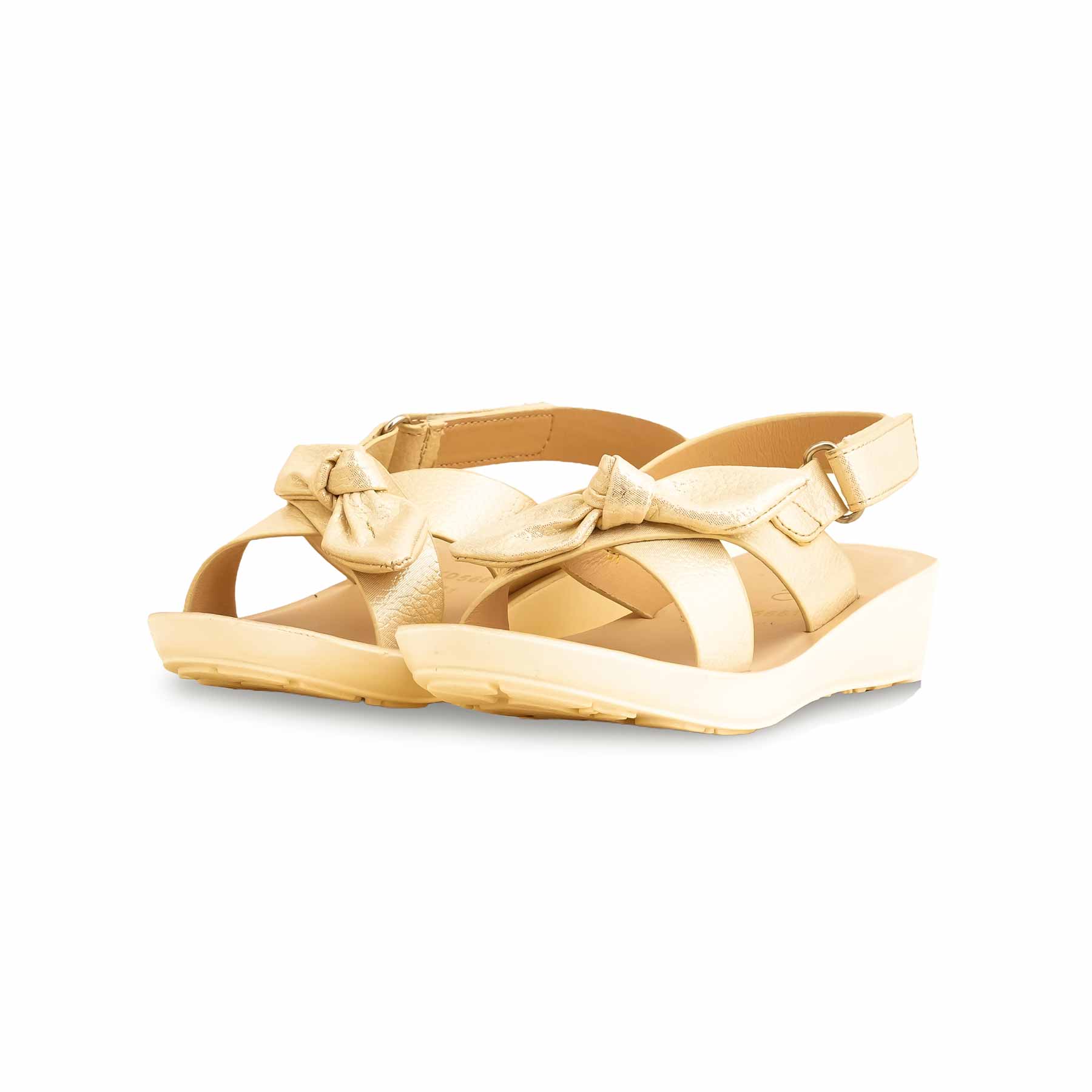 Girls Golden Formal Sandal KD5661 - Image 3