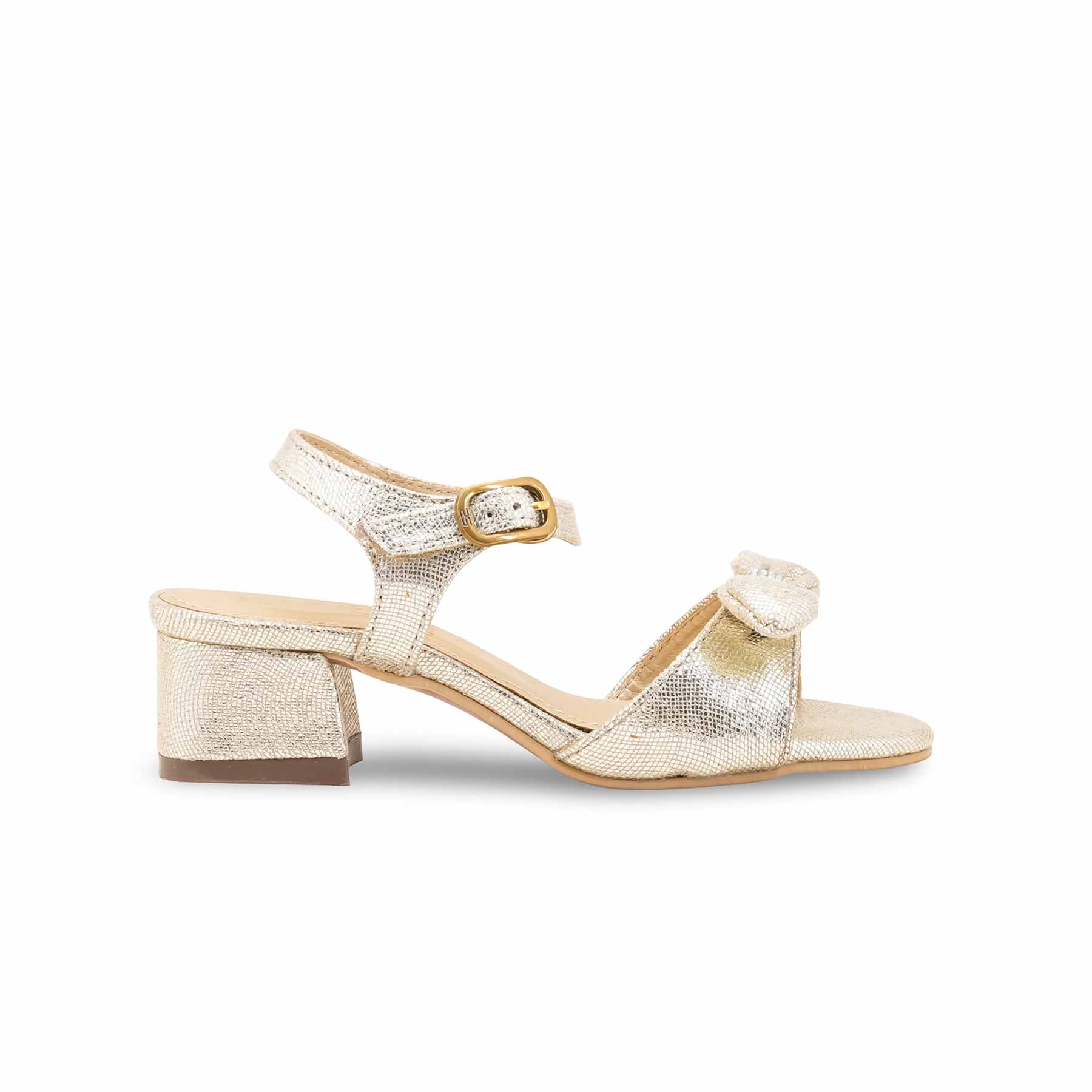 Girls Golden Formal Sandal KD5677 - Image 2