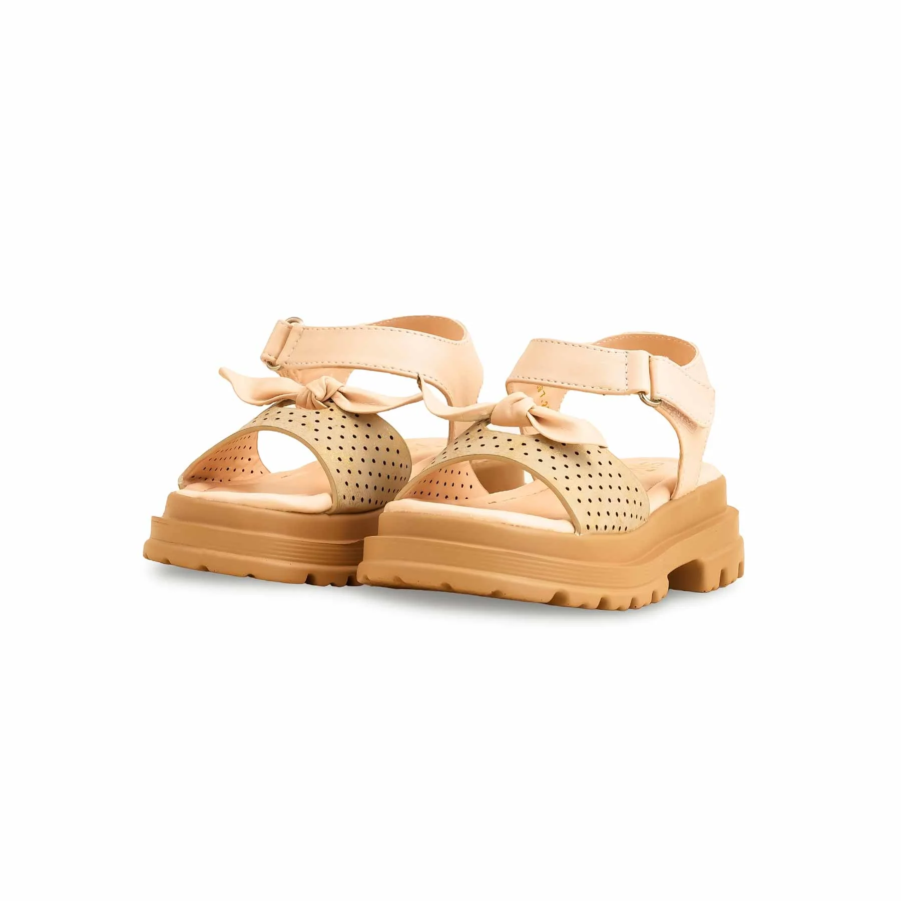 Girls Golden Formal Sandal KD5697 - Image 3