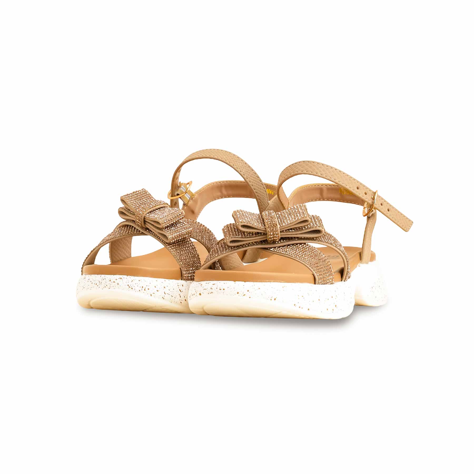 Girls Golden Formal Sandal KD5699 - Image 3