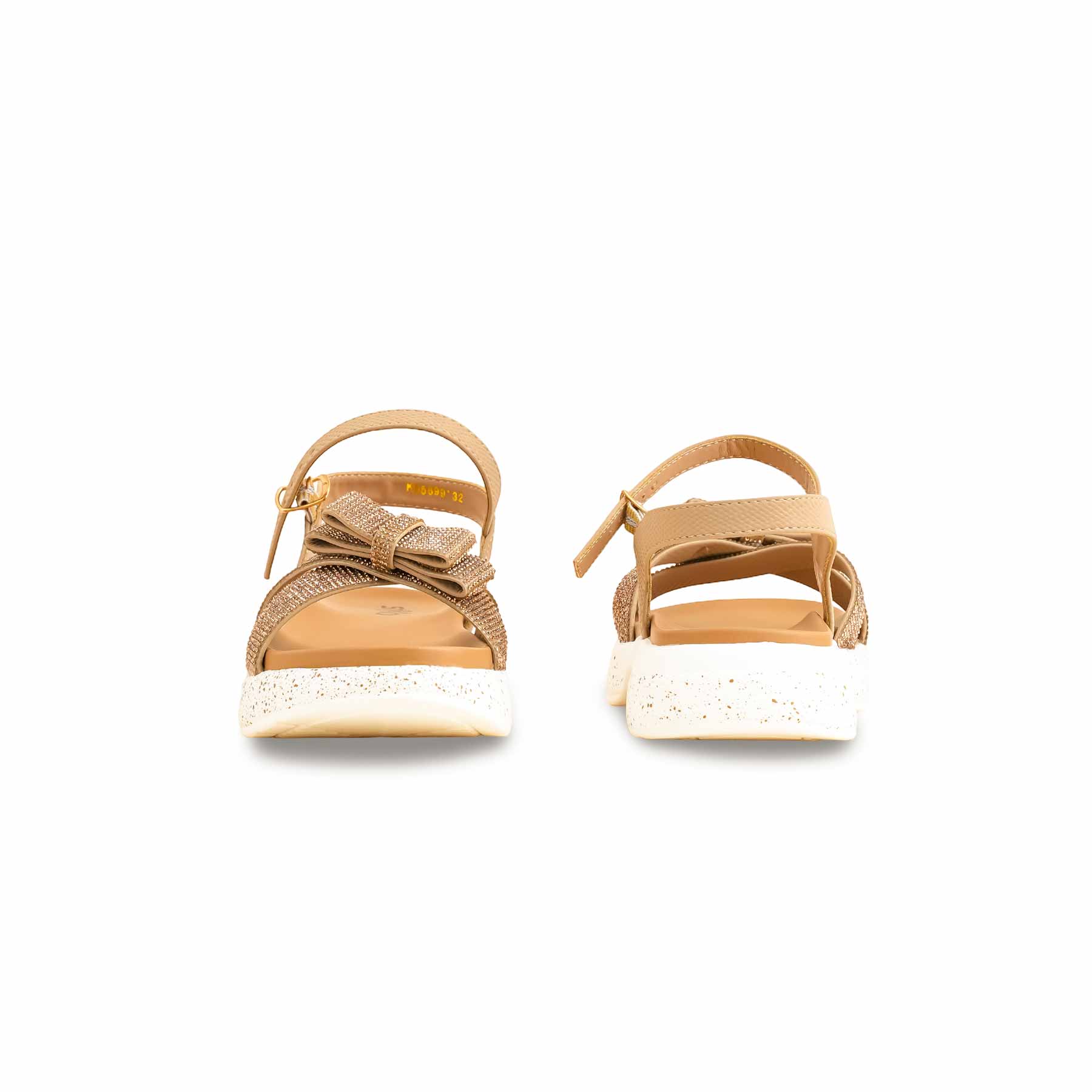 Girls Golden Formal Sandal KD5699 - Image 4