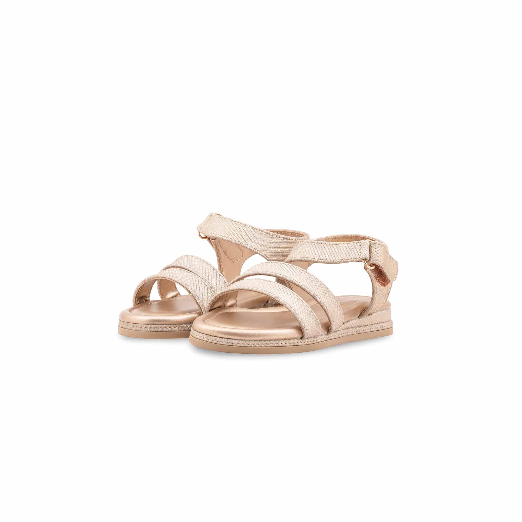 Girls Golden Formal Sandal KD5775 - Image 3