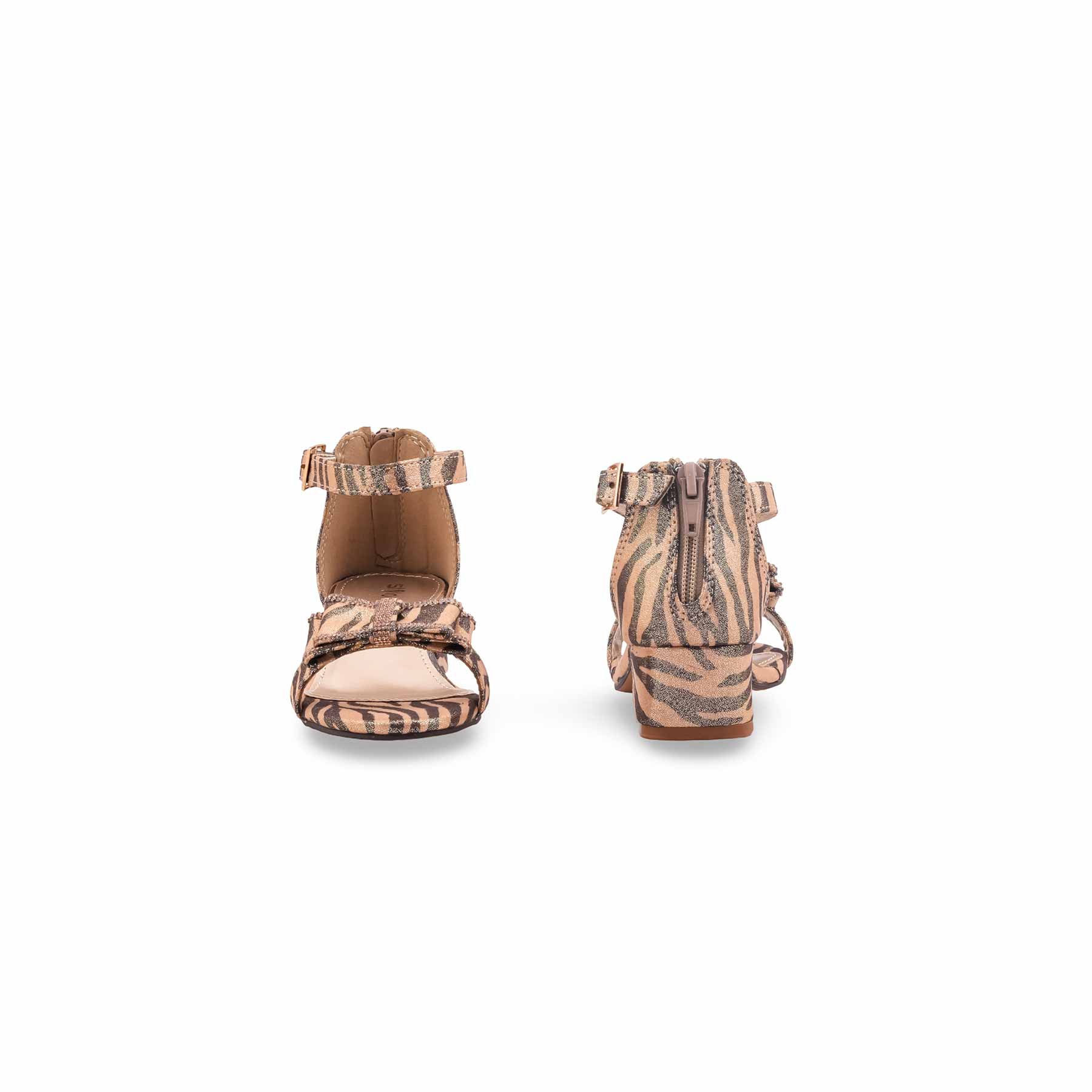 Girls Golden Formal Sandal KD5803 - Image 4