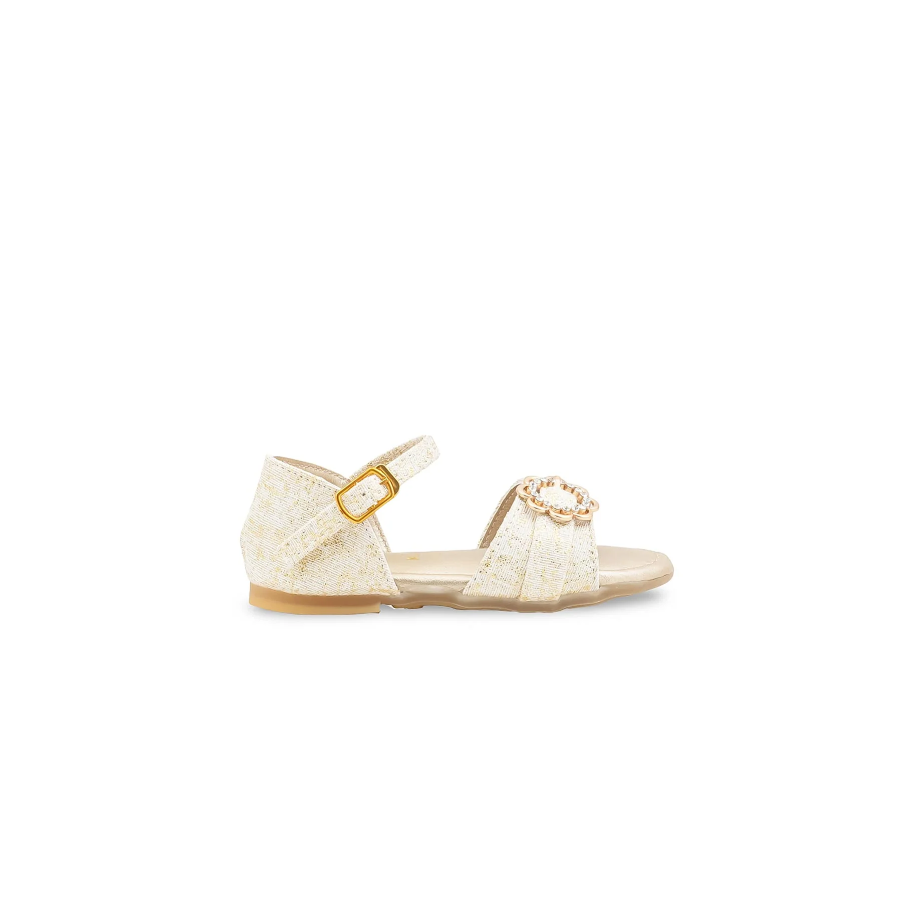 Girls Golden Formal Sandal KD5807 - Image 2