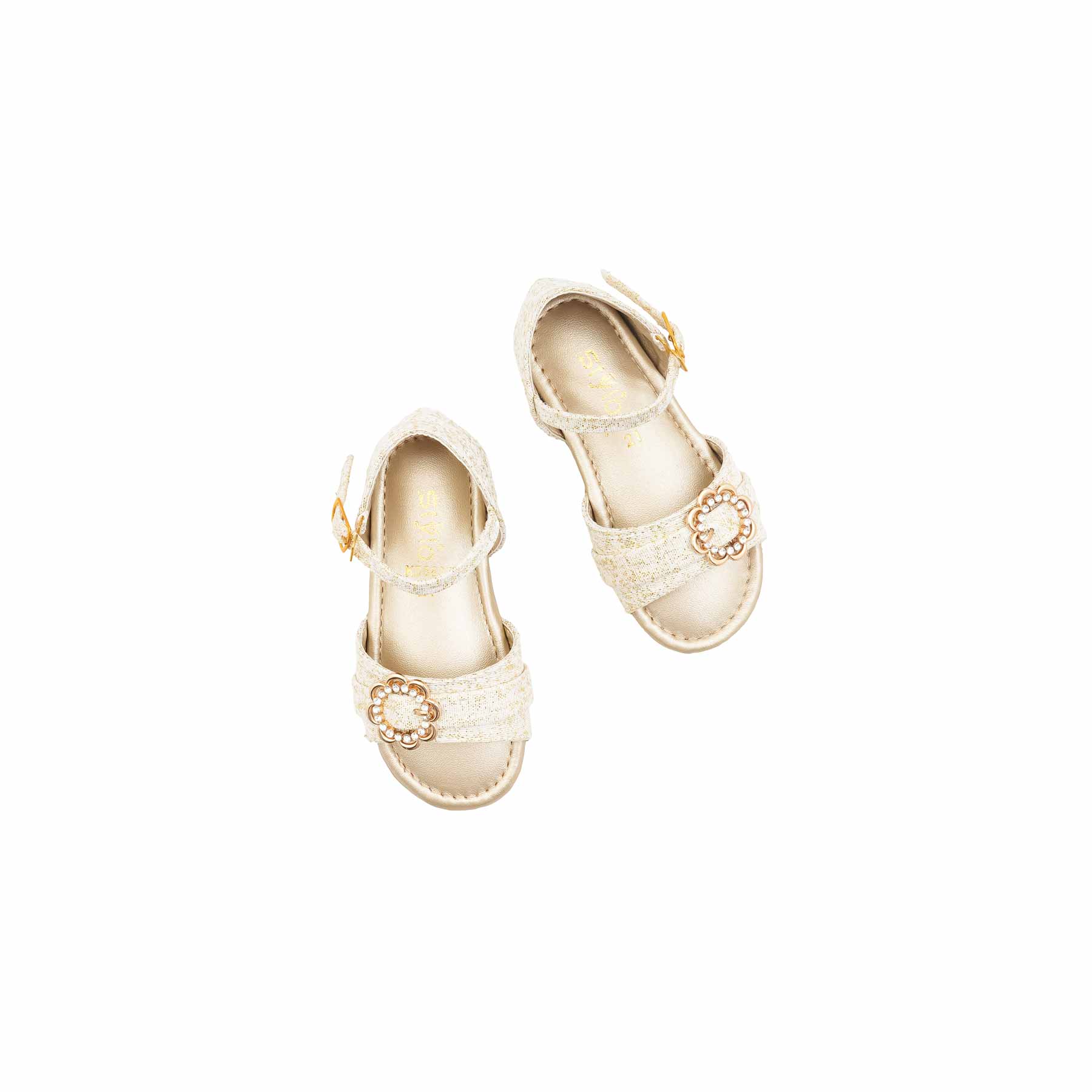Girls Golden Formal Sandal KD5807 - Image 5