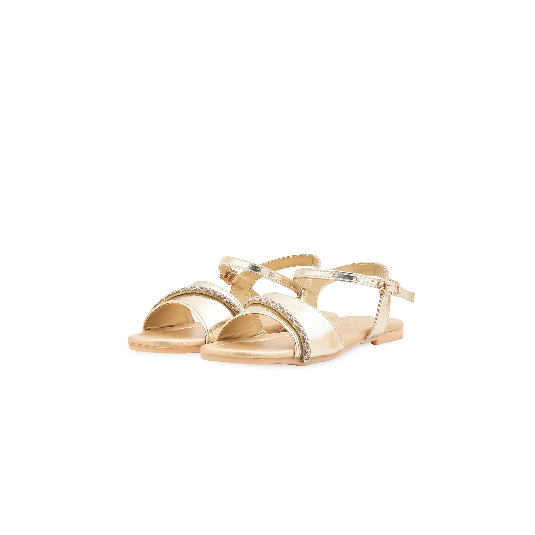 Girls Golden Formal Sandal KD5899 - Image 3