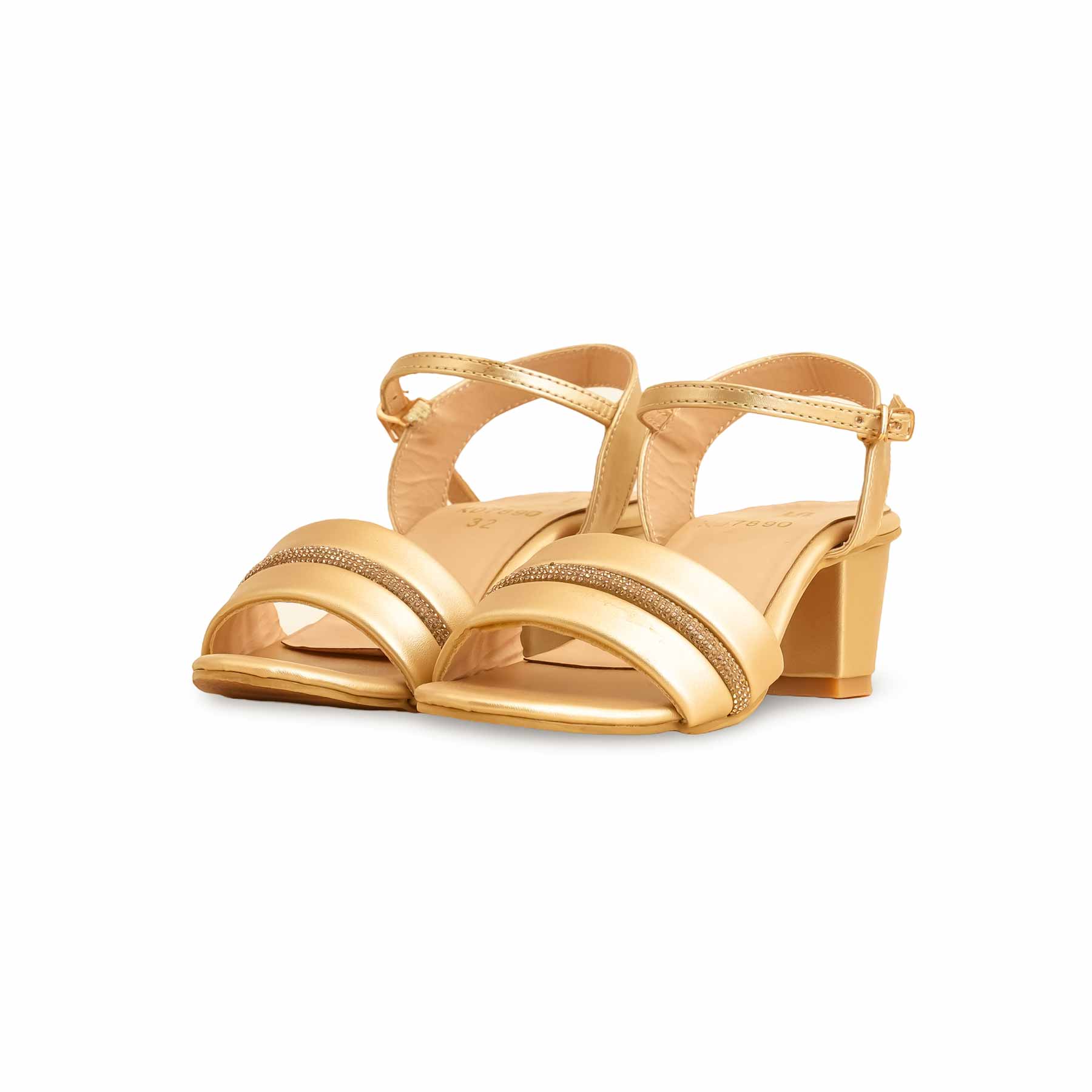 Girls Golden Formal Sandal KD7890 - Image 2