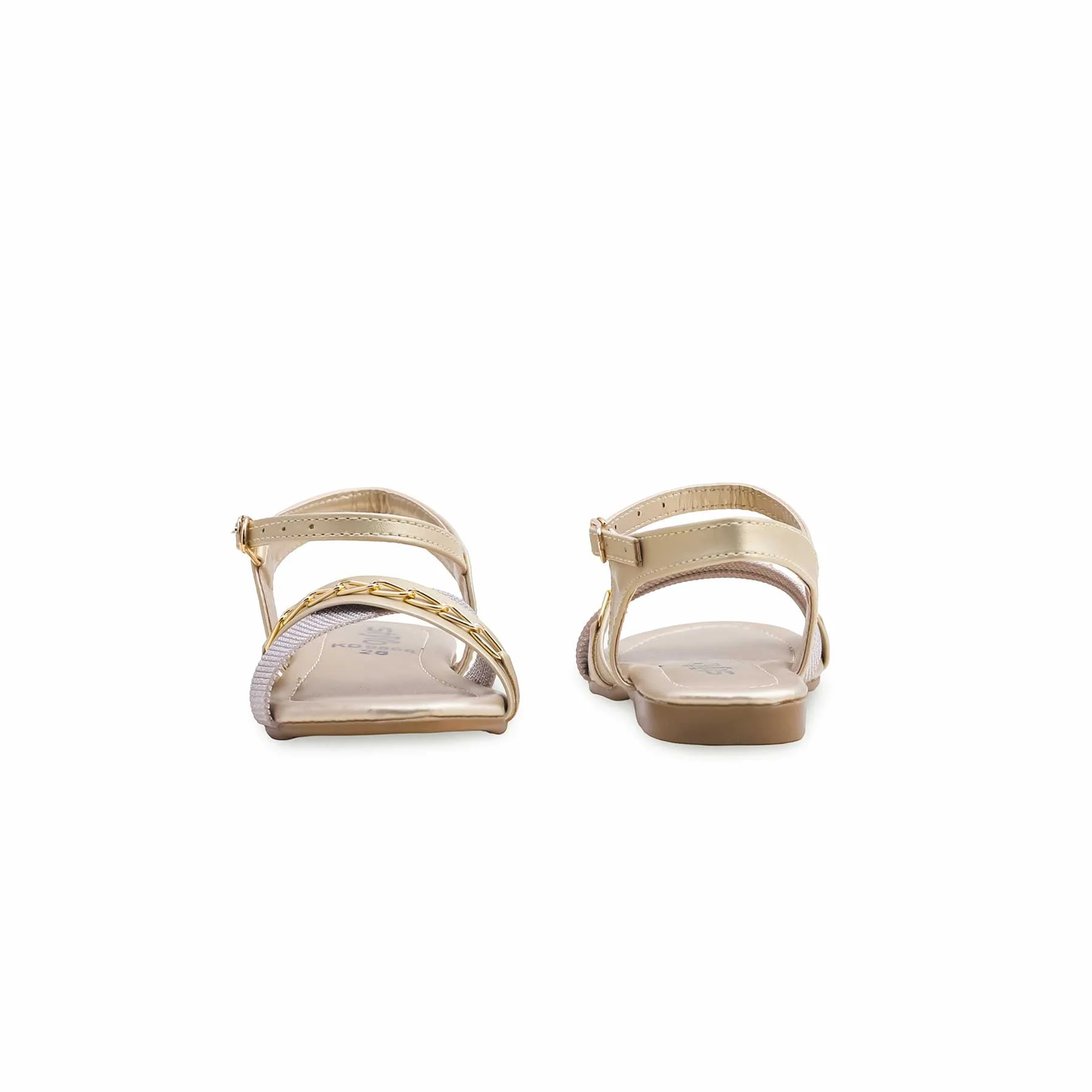 Girls Golden Formal Sandal KD9868 - Image 5