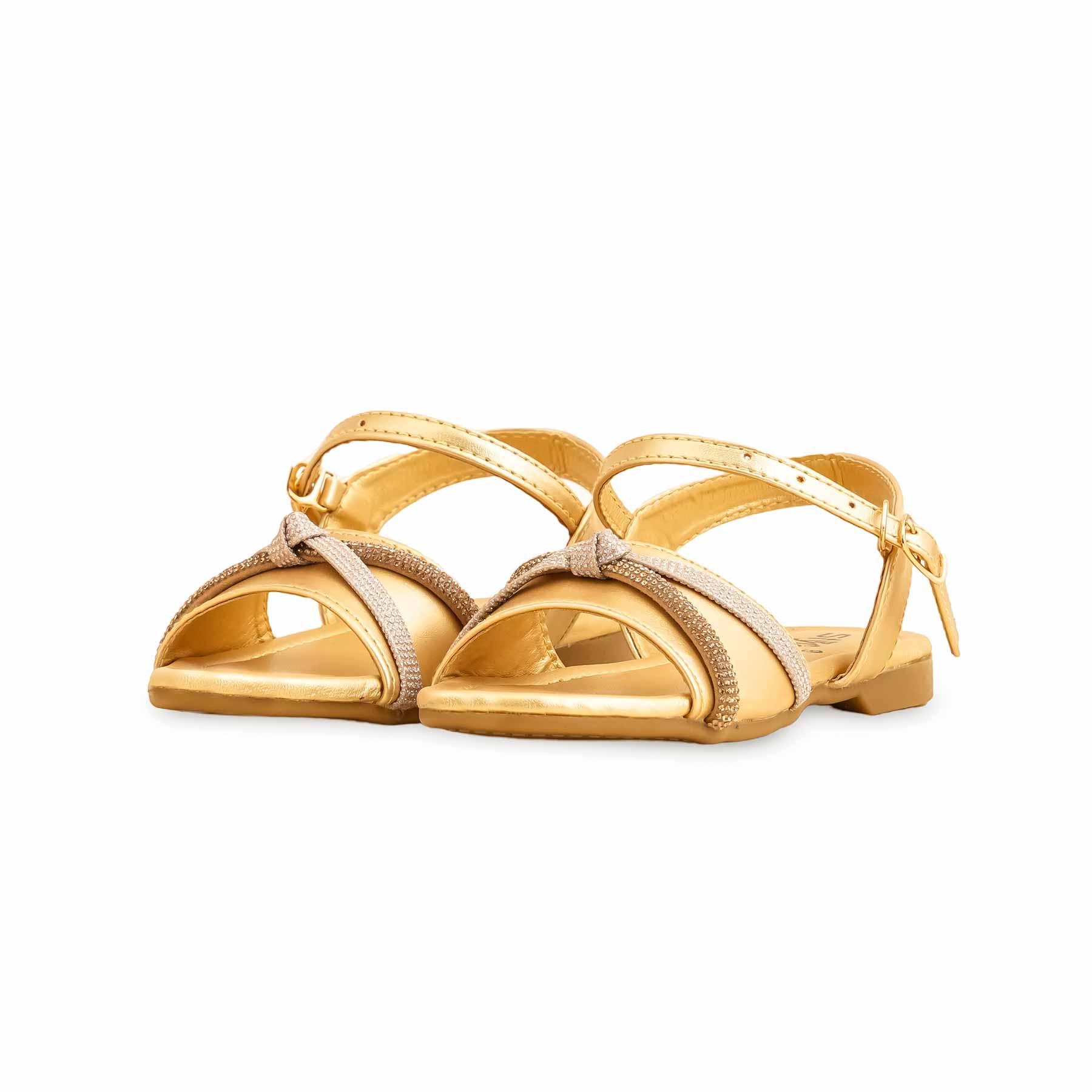 Girls Golden Formal Sandal KD9869 - Image 3